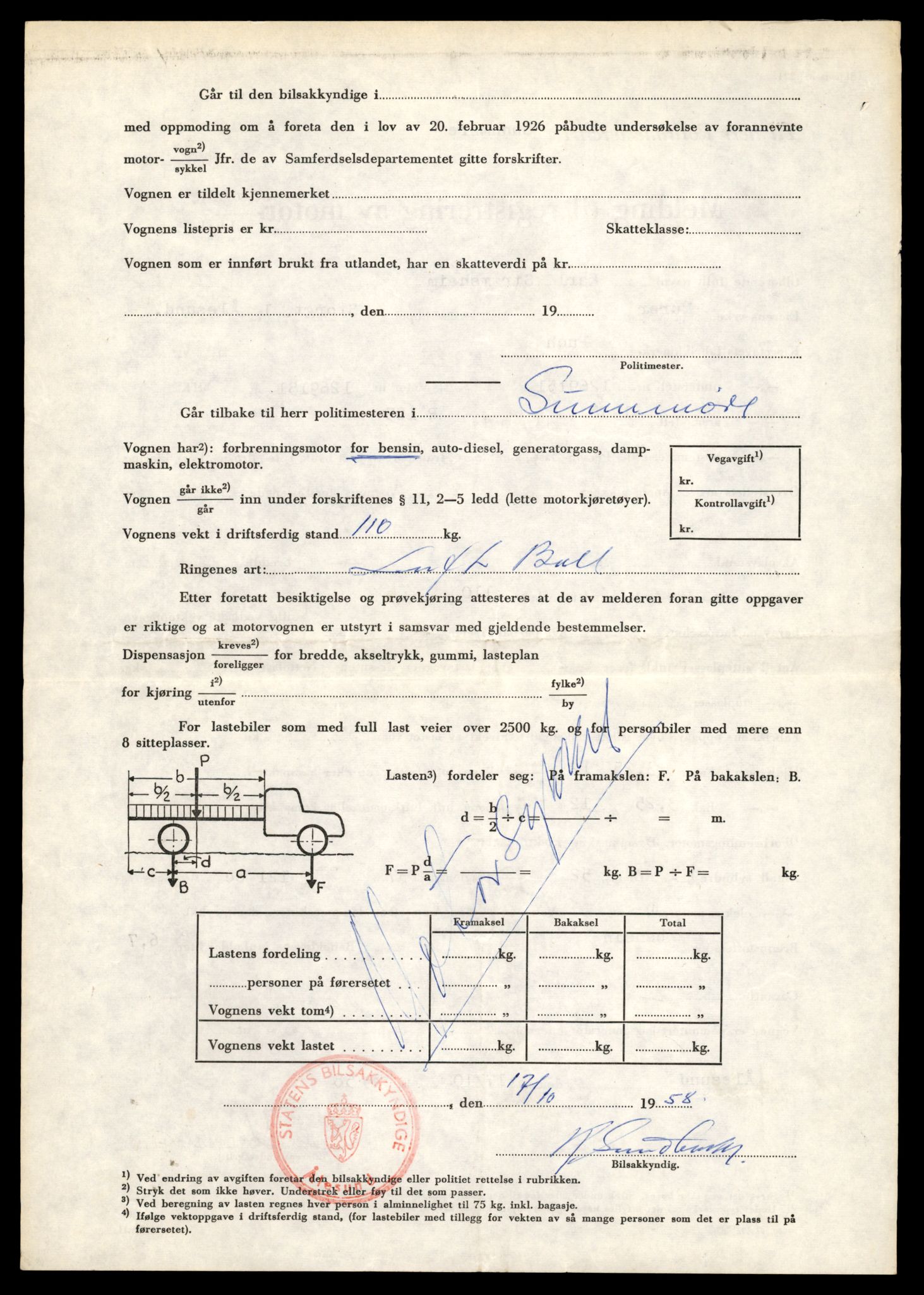 Møre og Romsdal vegkontor - Ålesund trafikkstasjon, AV/SAT-A-4099/F/Fe/L0037: Registreringskort for kjøretøy T 13031 - T 13179, 1927-1998, p. 262