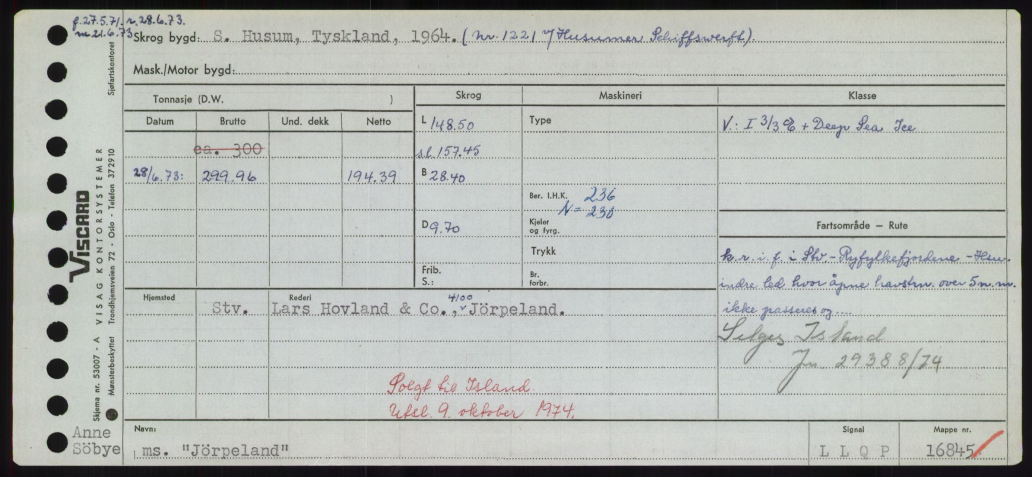 Sjøfartsdirektoratet med forløpere, Skipsmålingen, RA/S-1627/H/Hd/L0019: Fartøy, J, p. 687