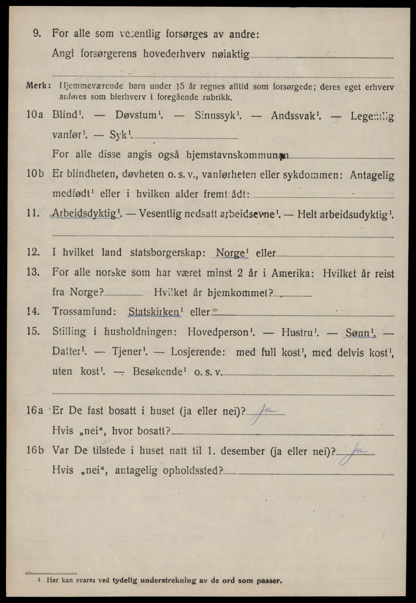 SAT, 1920 census for Sylte, 1920, p. 1174