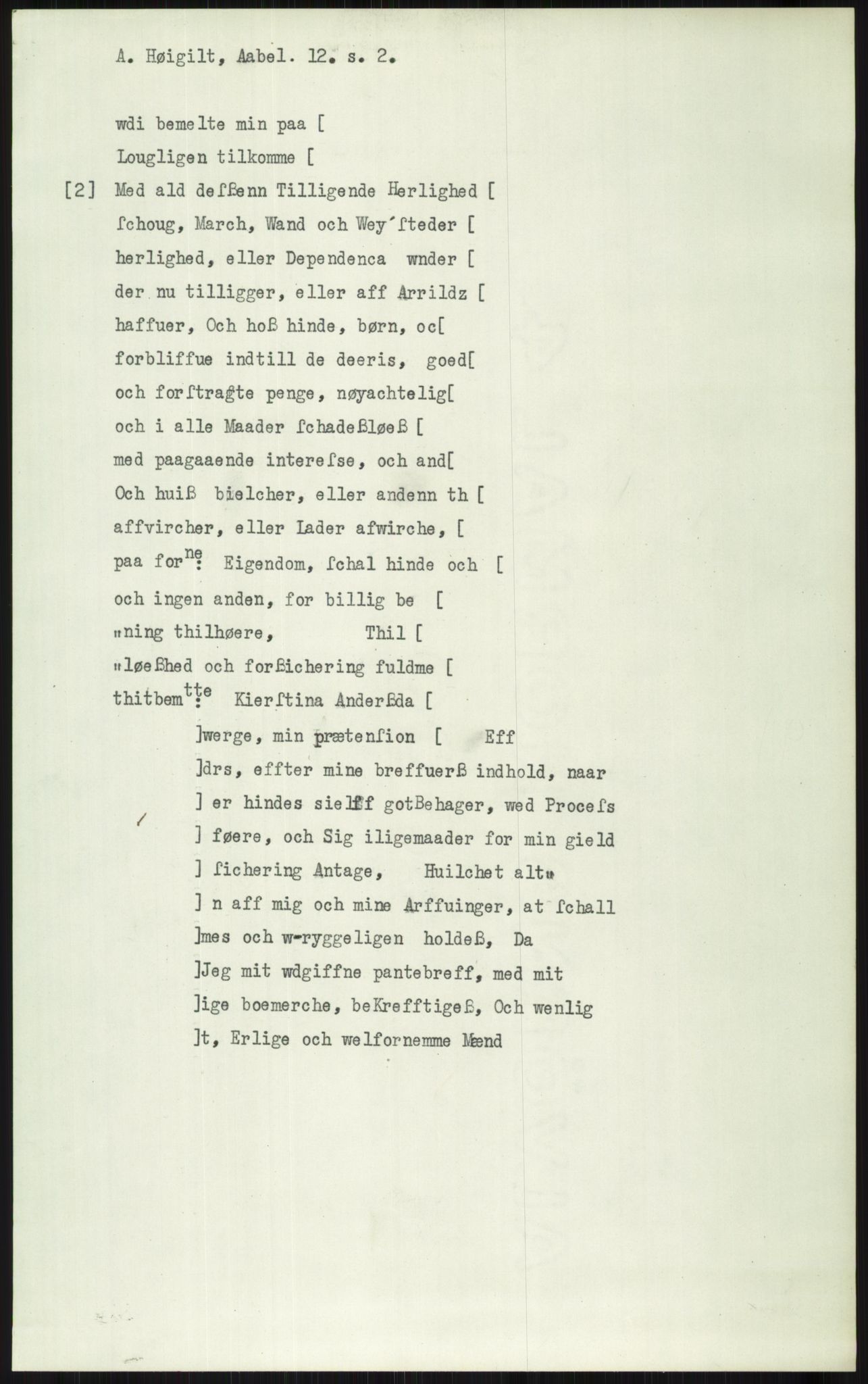 Samlinger til kildeutgivelse, Diplomavskriftsamlingen, AV/RA-EA-4053/H/Ha, p. 3305