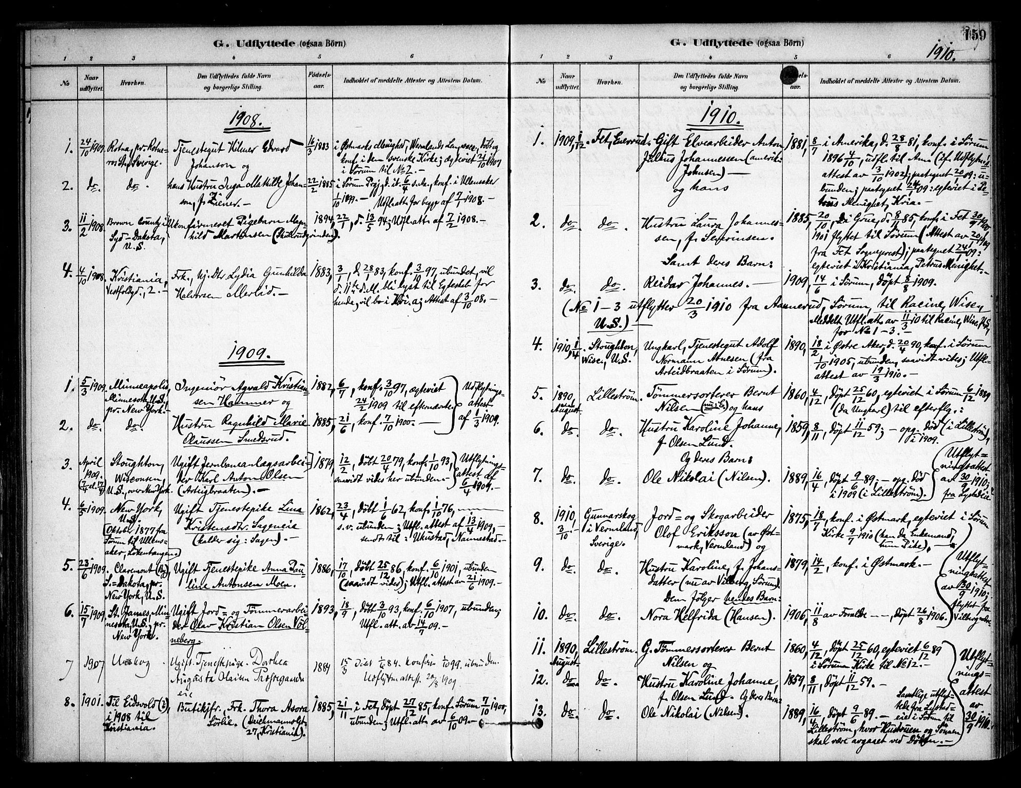 Sørum prestekontor Kirkebøker, SAO/A-10303/F/Fa/L0008: Parish register (official) no. I 8, 1878-1914, p. 159