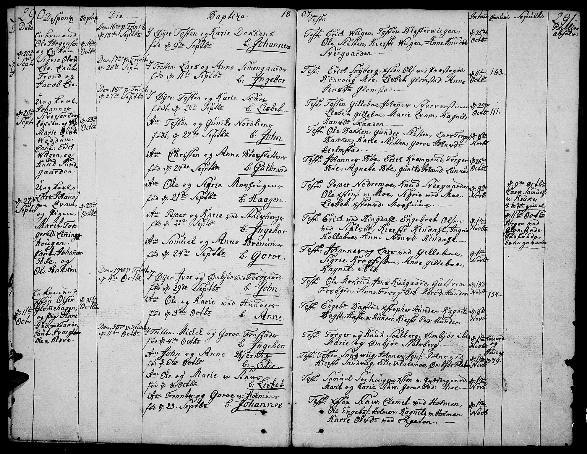 Øyer prestekontor, AV/SAH-PREST-084/H/Ha/Haa/L0003: Parish register (official) no. 3, 1784-1824, p. 290-291