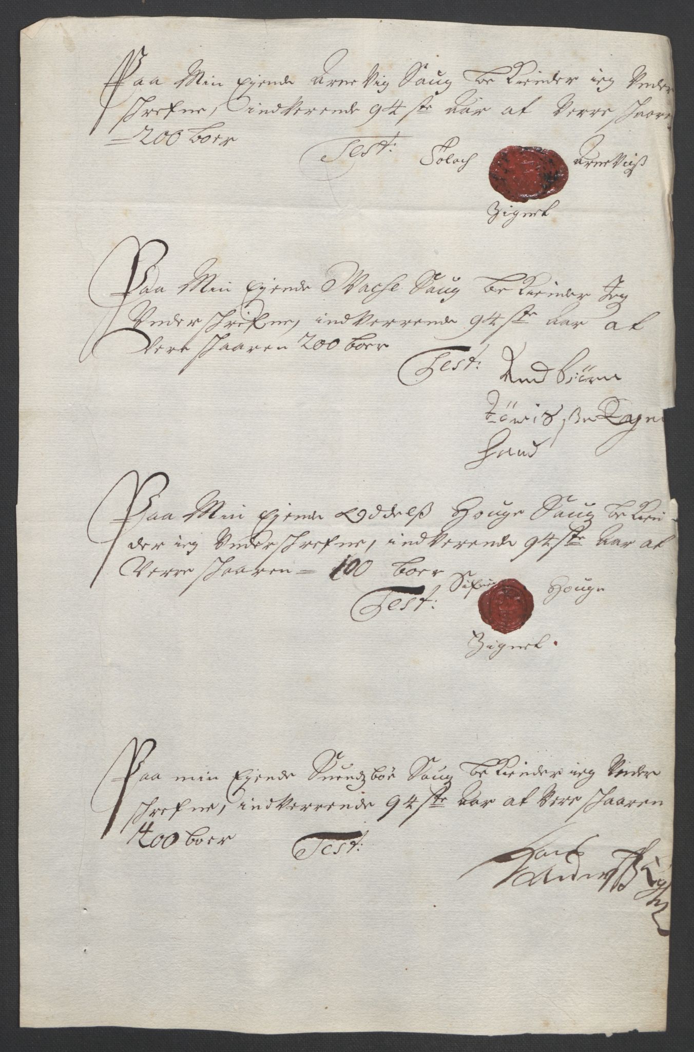 Rentekammeret inntil 1814, Reviderte regnskaper, Fogderegnskap, AV/RA-EA-4092/R48/L2975: Fogderegnskap Sunnhordland og Hardanger, 1694, p. 106