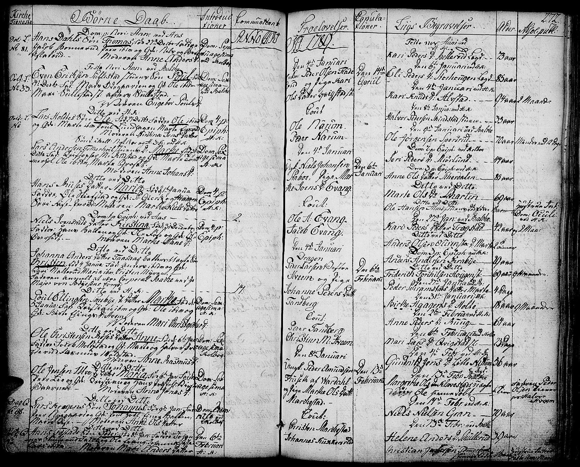 Toten prestekontor, SAH/PREST-102/H/Ha/Haa/L0006: Parish register (official) no. 6, 1773-1793, p. 272