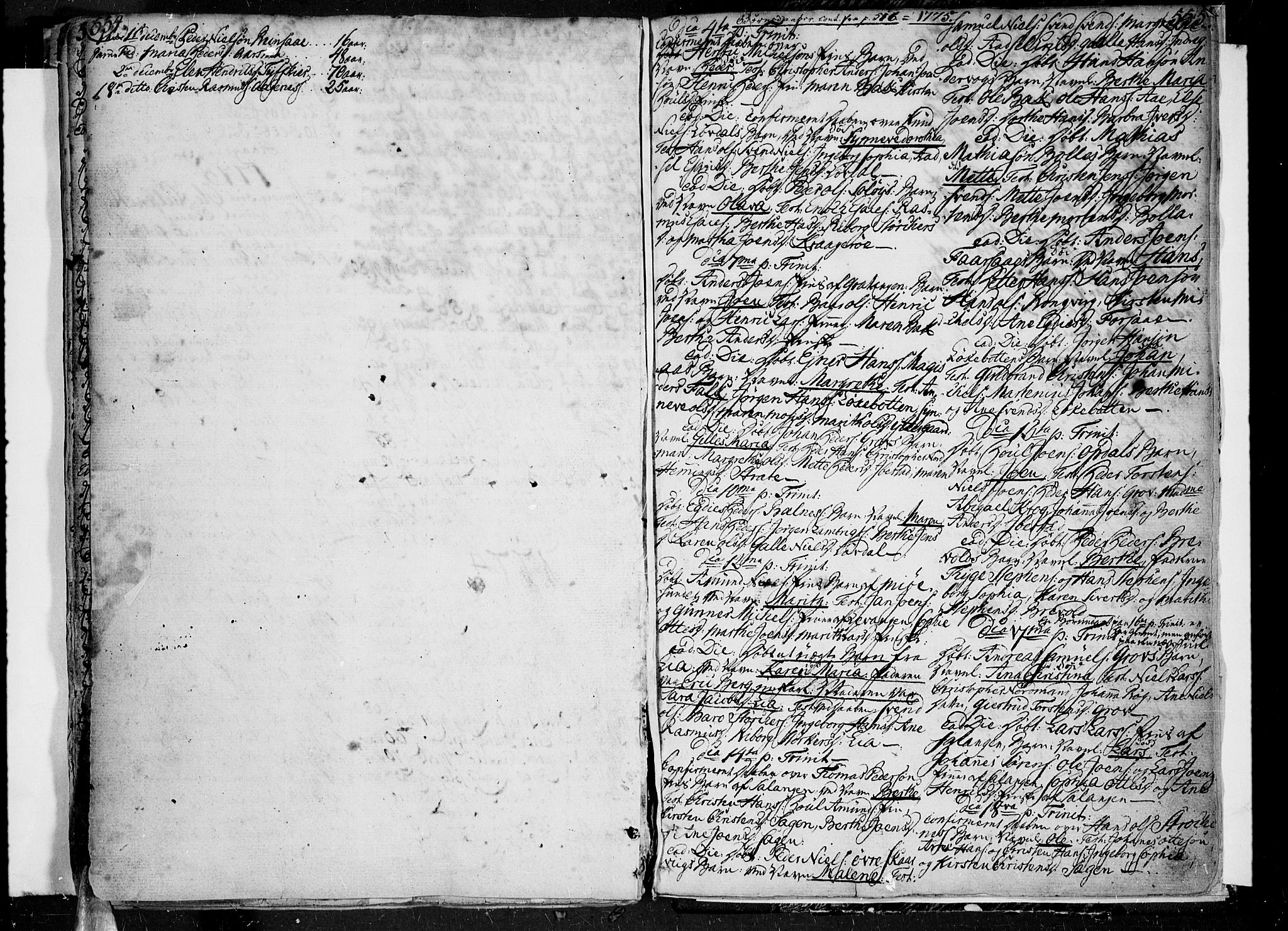 Ibestad sokneprestembete, SATØ/S-0077/H/Ha/Haa/L0002kirke: Parish register (official) no. 2, 1751-1775, p. 554-555