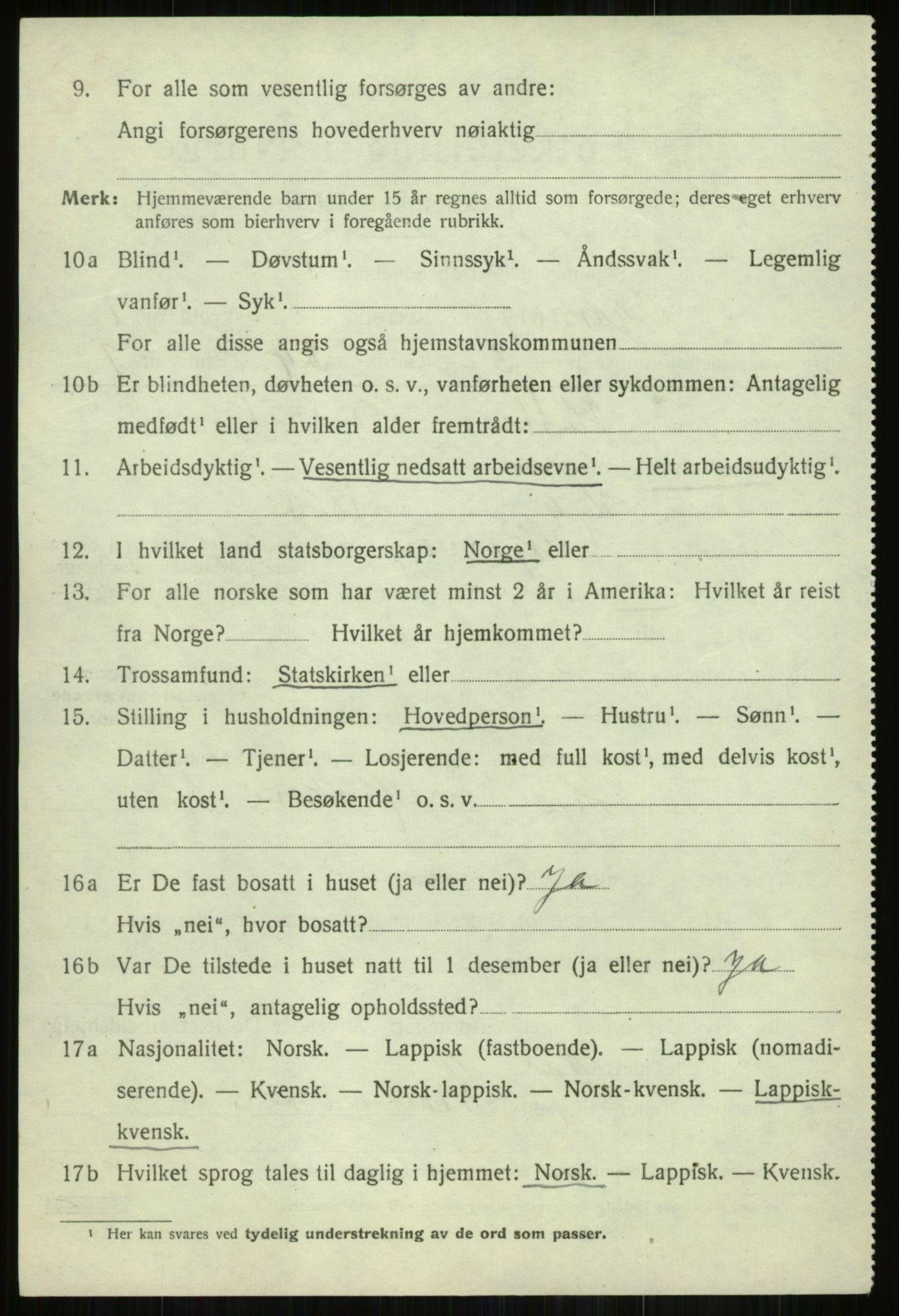 SATØ, 1920 census for Skjervøy, 1920, p. 4294