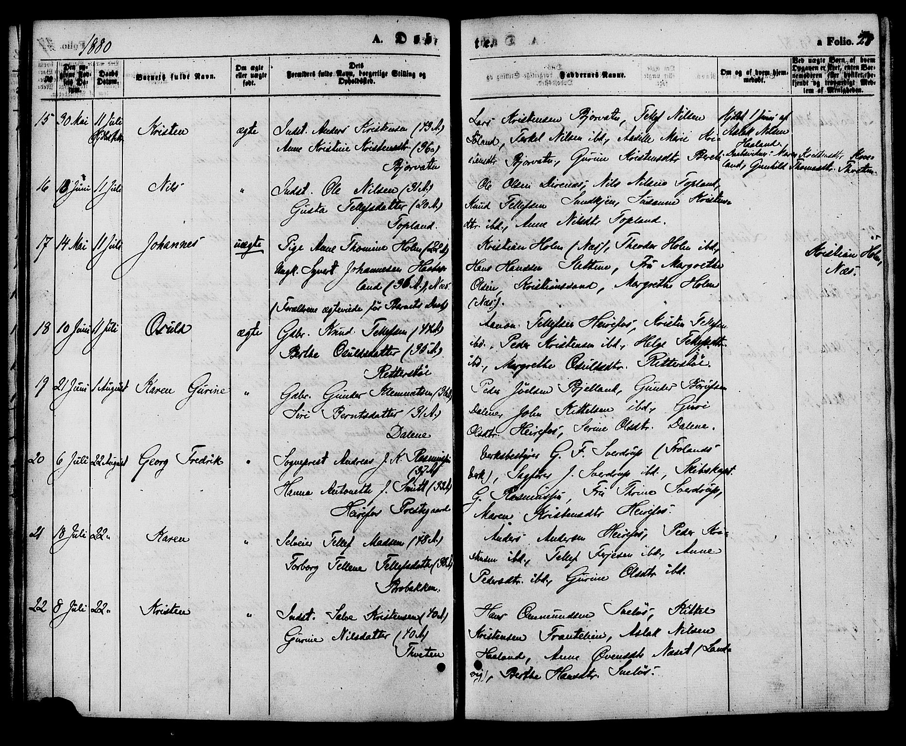 Herefoss sokneprestkontor, AV/SAK-1111-0019/F/Fa/Faa/L0002: Parish register (official) no. A 2, 1861-1886, p. 28