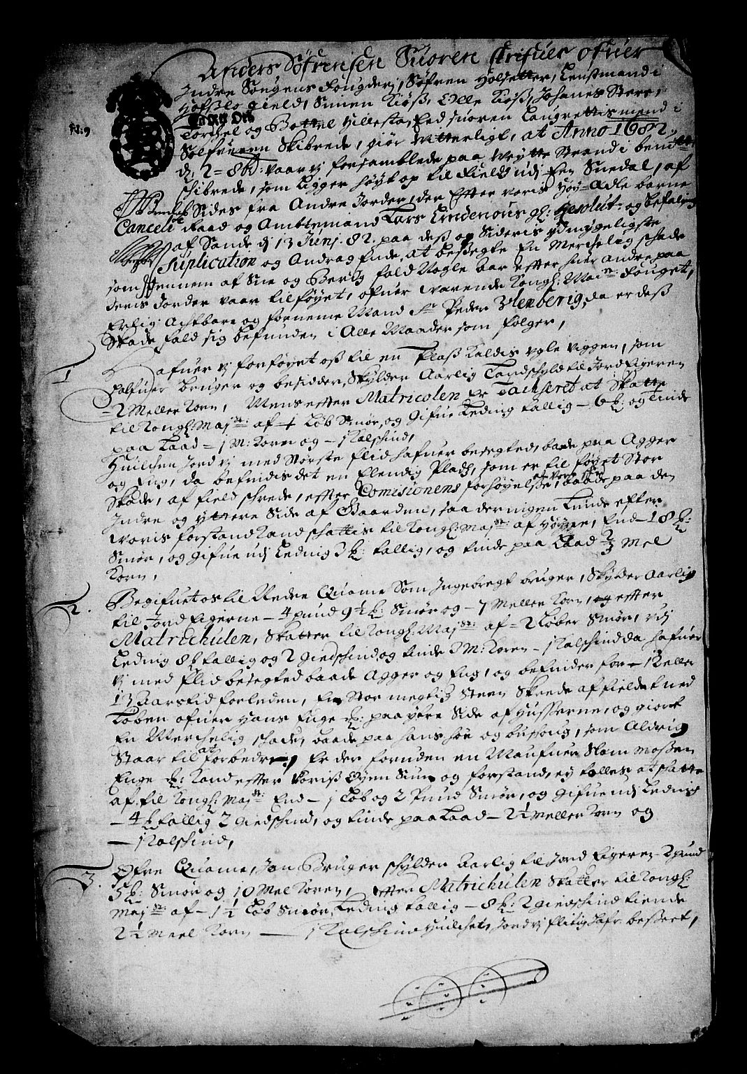 Rentekammeret inntil 1814, Reviderte regnskaper, Stiftamtstueregnskaper, Bergen stiftamt, AV/RA-EA-6043/R/Rc/L0064: Bergen stiftamt, 1682