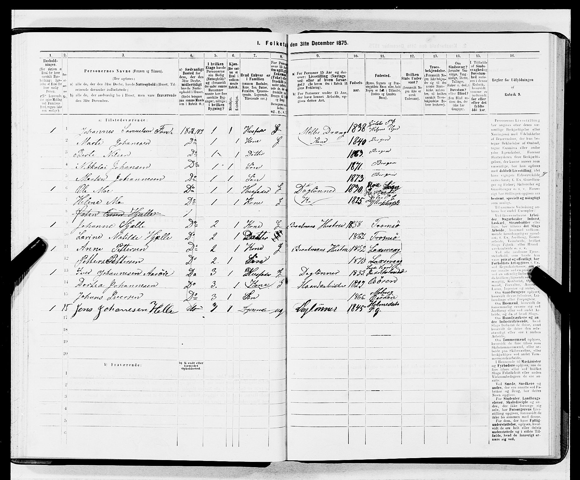 SAB, 1875 census for 1301 Bergen, 1875, p. 4178