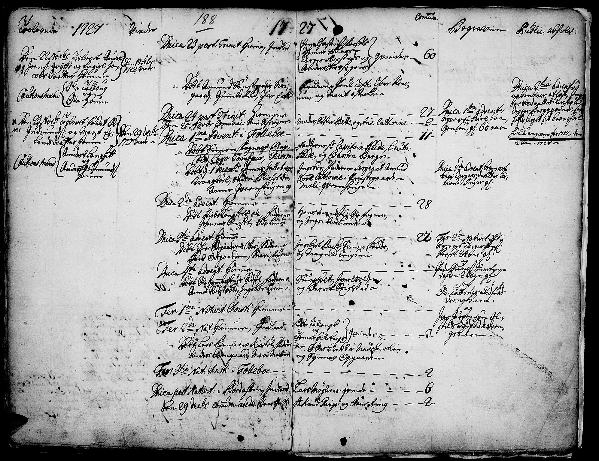 Gausdal prestekontor, SAH/PREST-090/H/Ha/Haa/L0001: Parish register (official) no. 1, 1693-1728, p. 188