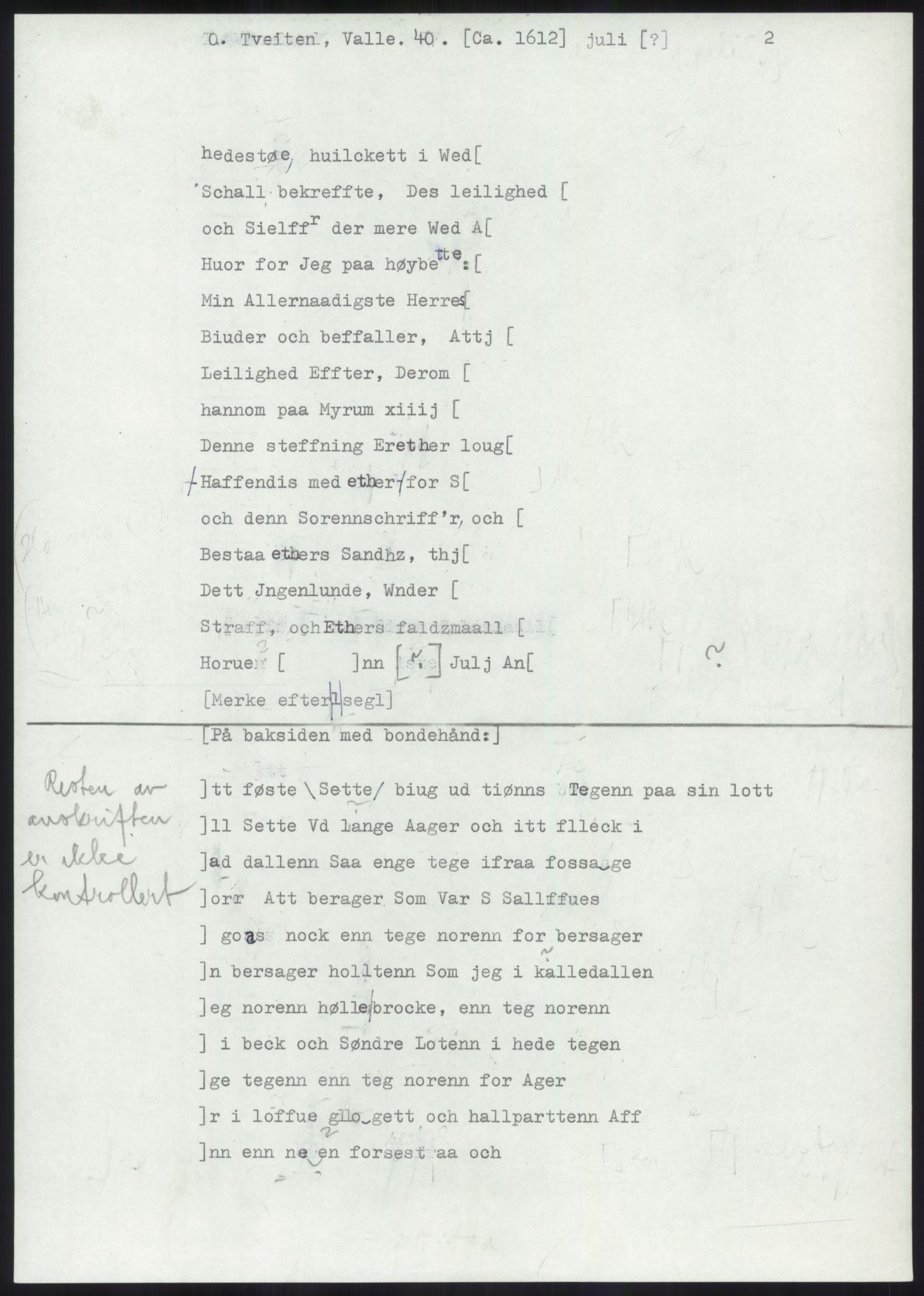 Samlinger til kildeutgivelse, Diplomavskriftsamlingen, AV/RA-EA-4053/H/Ha, p. 82