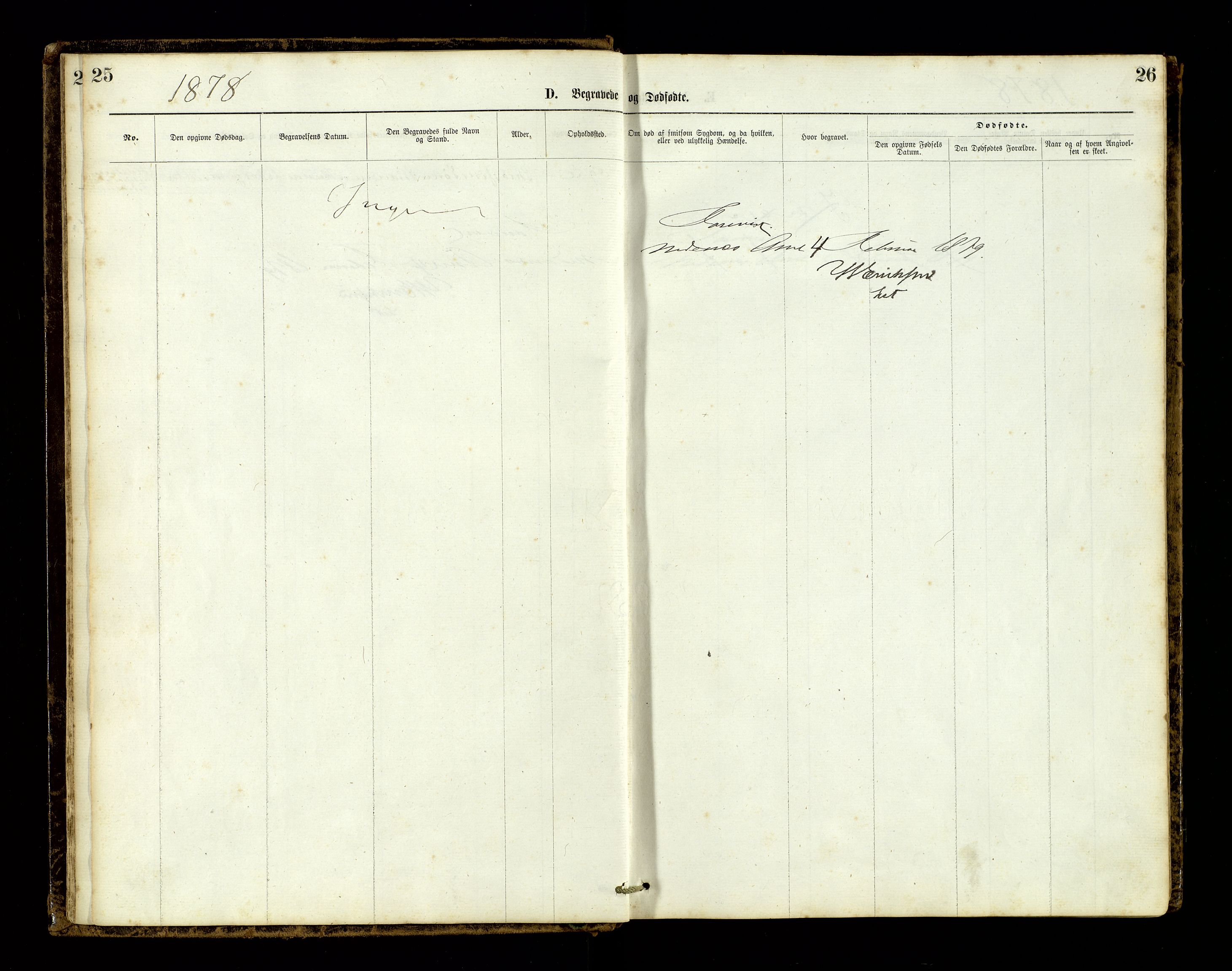 Den evangelisk-lutherske frimenighet, Risør, AV/SAK-1292-0007/F/Fa/L0001: Dissenter register no. F 17, 1877-1892, p. 25-26