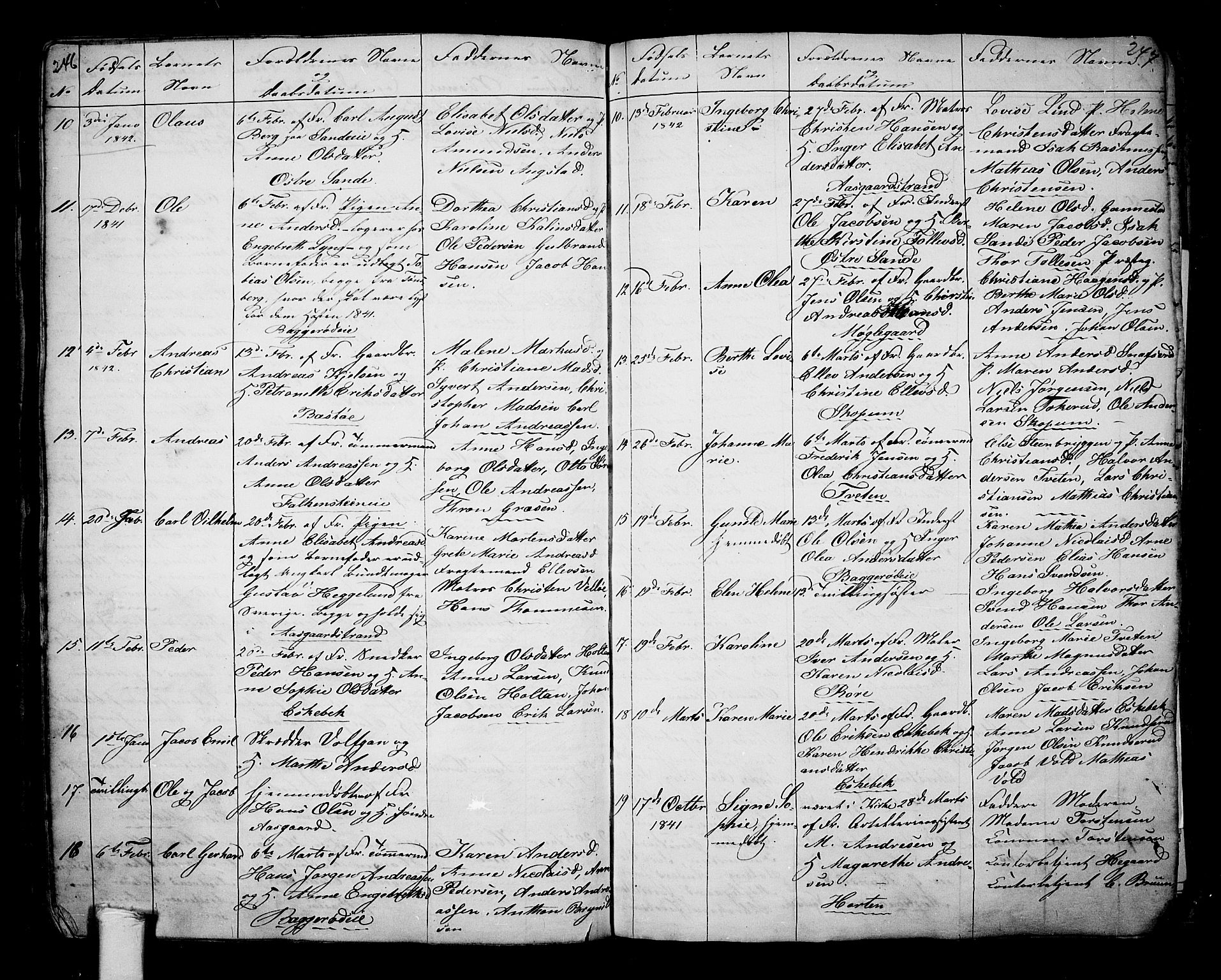 Borre kirkebøker, AV/SAKO-A-338/G/Ga/L0001: Parish register (copy) no. I 1, 1815-1851, p. 246-247