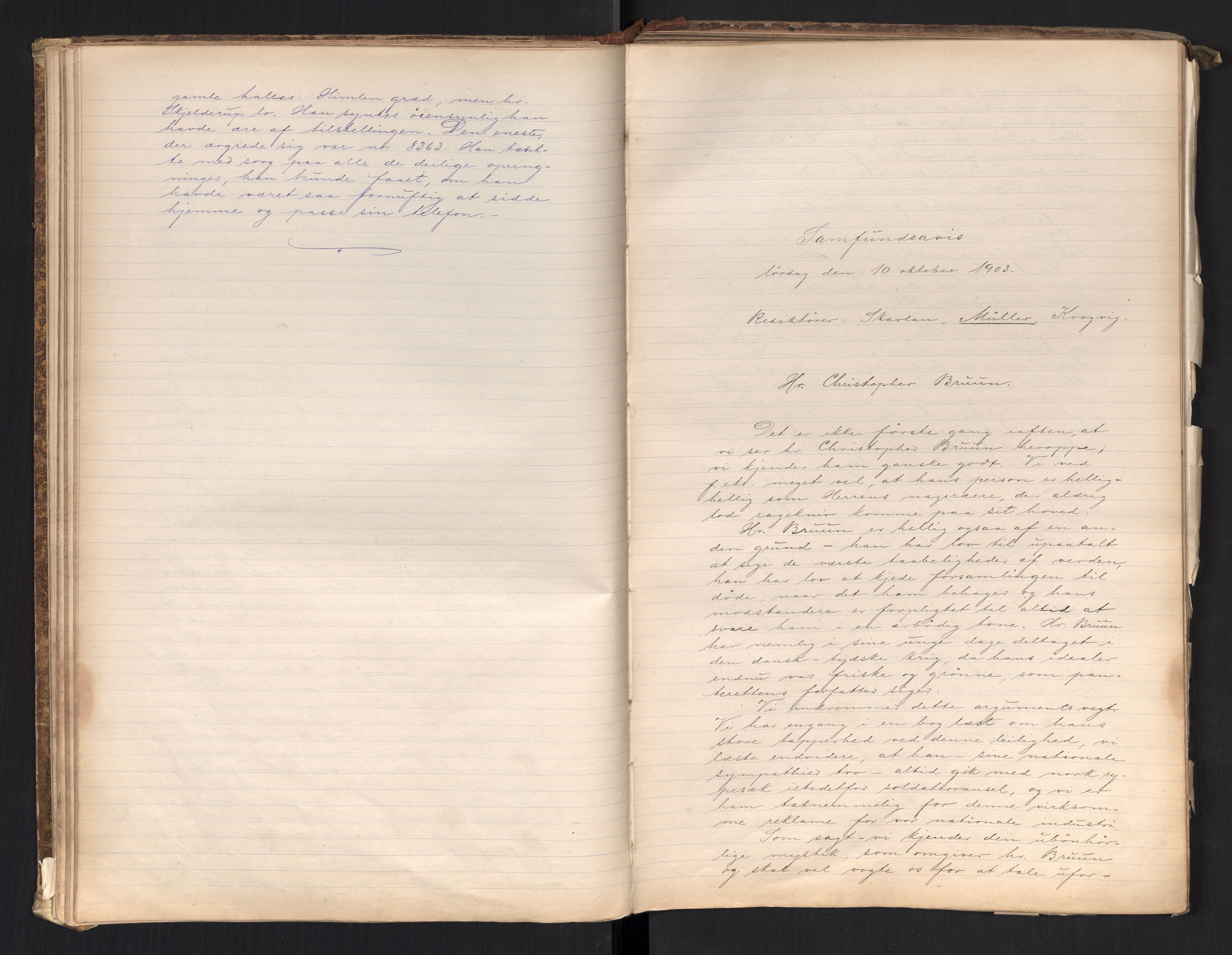 Det Norske Studentersamfund, AV/RA-PA-1322/X/Xa/L0017/0001: -- / Samfundsavisen (stort format), 1902-1904, p. 60