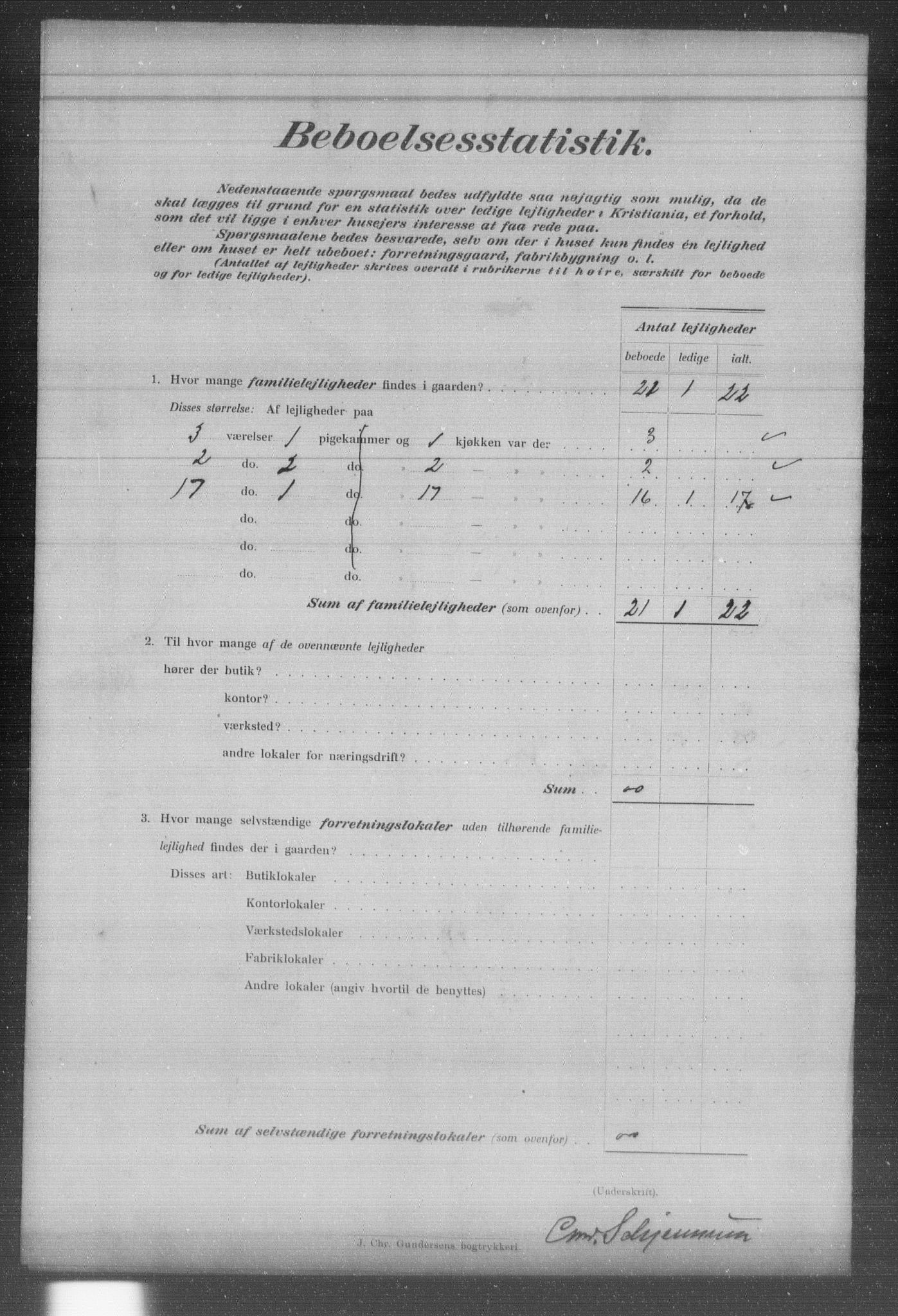 OBA, Municipal Census 1903 for Kristiania, 1903, p. 6349