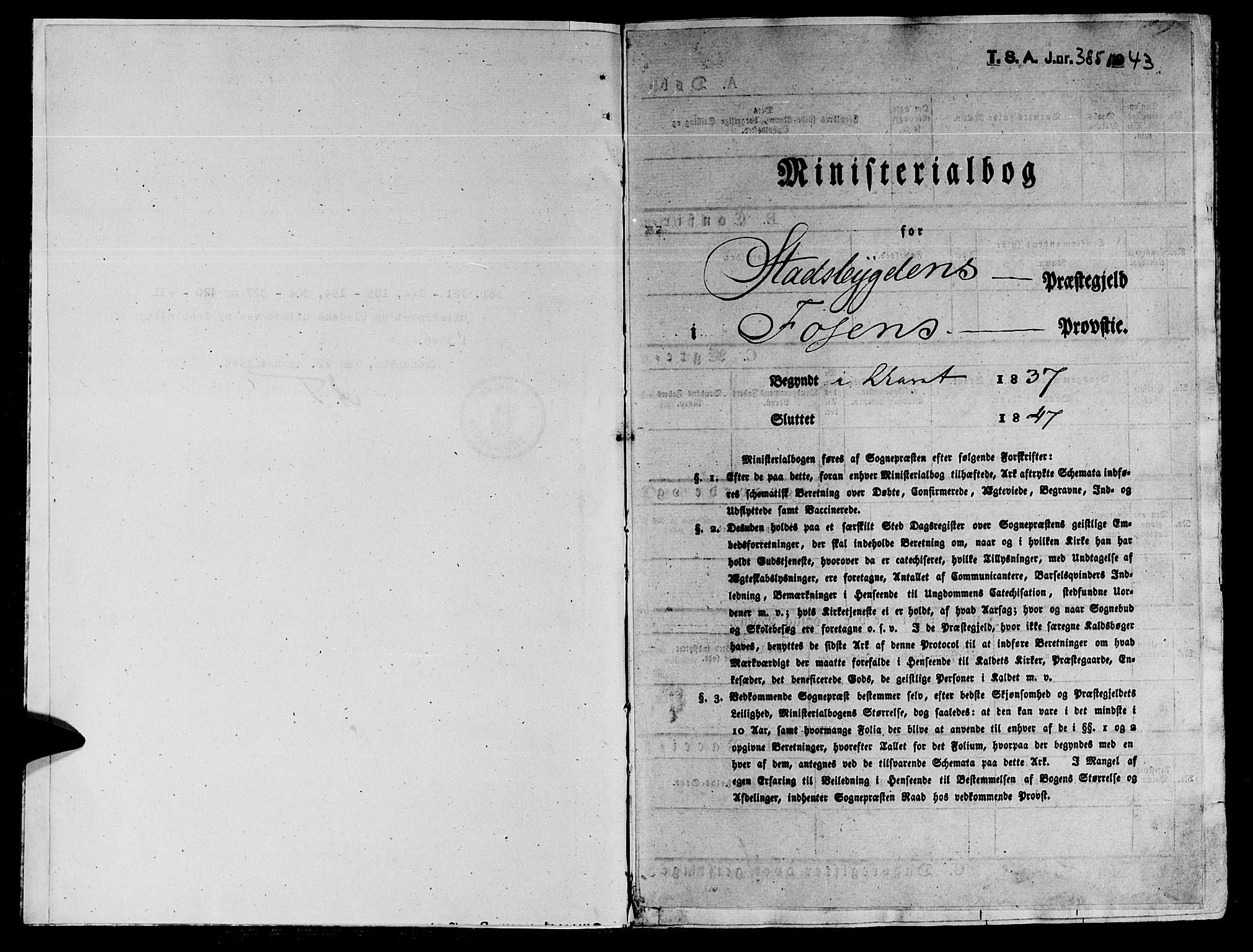 Ministerialprotokoller, klokkerbøker og fødselsregistre - Sør-Trøndelag, AV/SAT-A-1456/646/L0610: Parish register (official) no. 646A08, 1837-1847