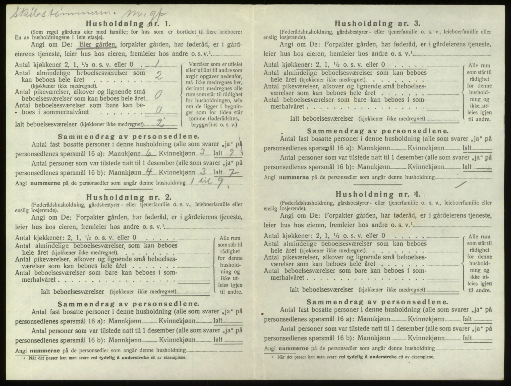 SAO, 1920 census for Hvaler, 1920, p. 979