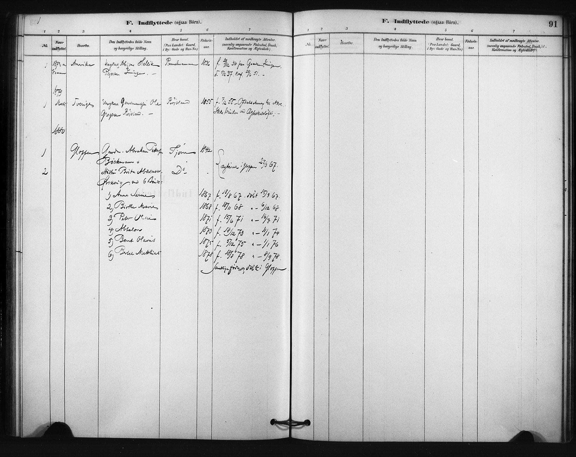 Nore kirkebøker, SAKO/A-238/F/Fc/L0003: Parish register (official) no. III 3, 1878-1884, p. 91