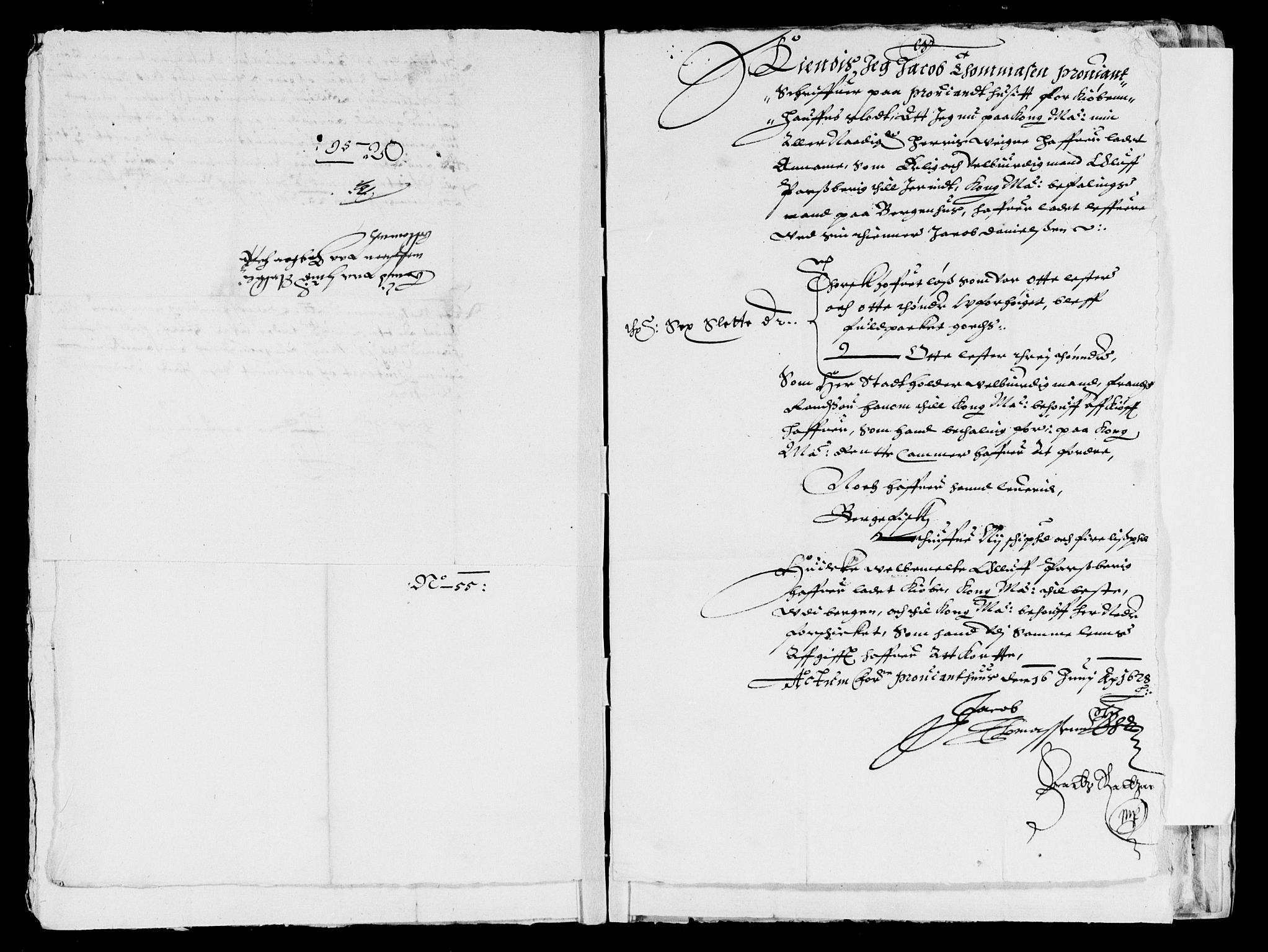 Rentekammeret inntil 1814, Reviderte regnskaper, Lensregnskaper, AV/RA-EA-5023/R/Rb/Rbt/L0044: Bergenhus len, 1627-1628