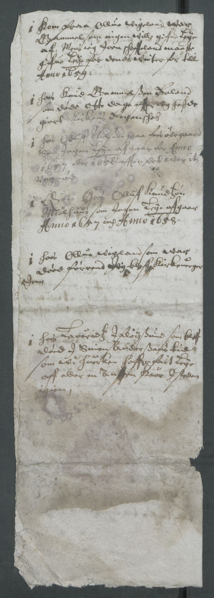 Riksarkivets diplomsamling, RA/EA-5965/F02/L0168: Dokumenter, 1658-1660, p. 137