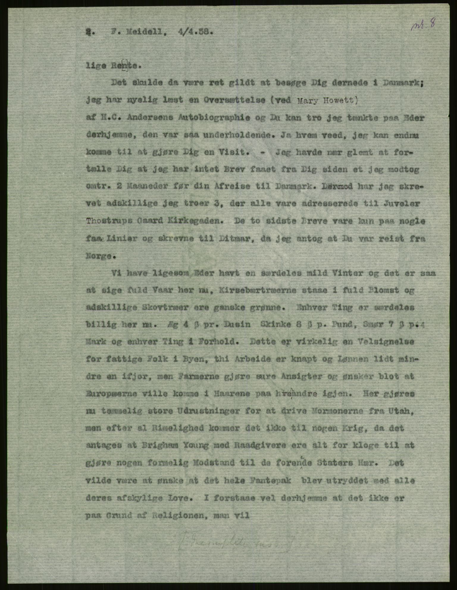 Samlinger til kildeutgivelse, Amerikabrevene, AV/RA-EA-4057/F/L0003: Innlån fra Oslo: Hals - Steen, 1838-1914, p. 475