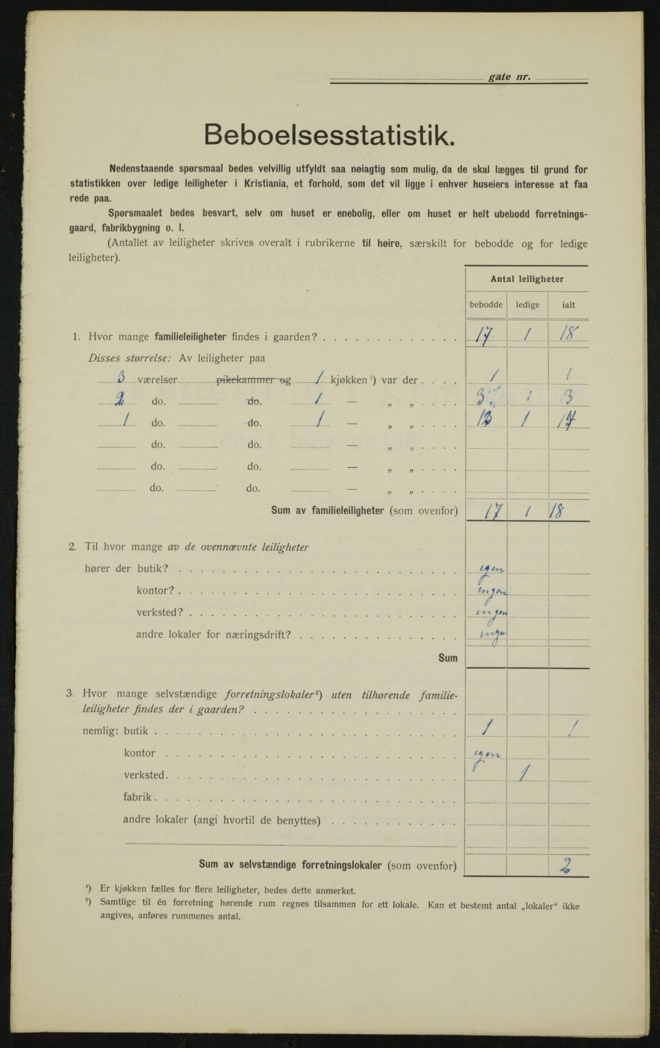 OBA, Municipal Census 1912 for Kristiania, 1912, p. 65535