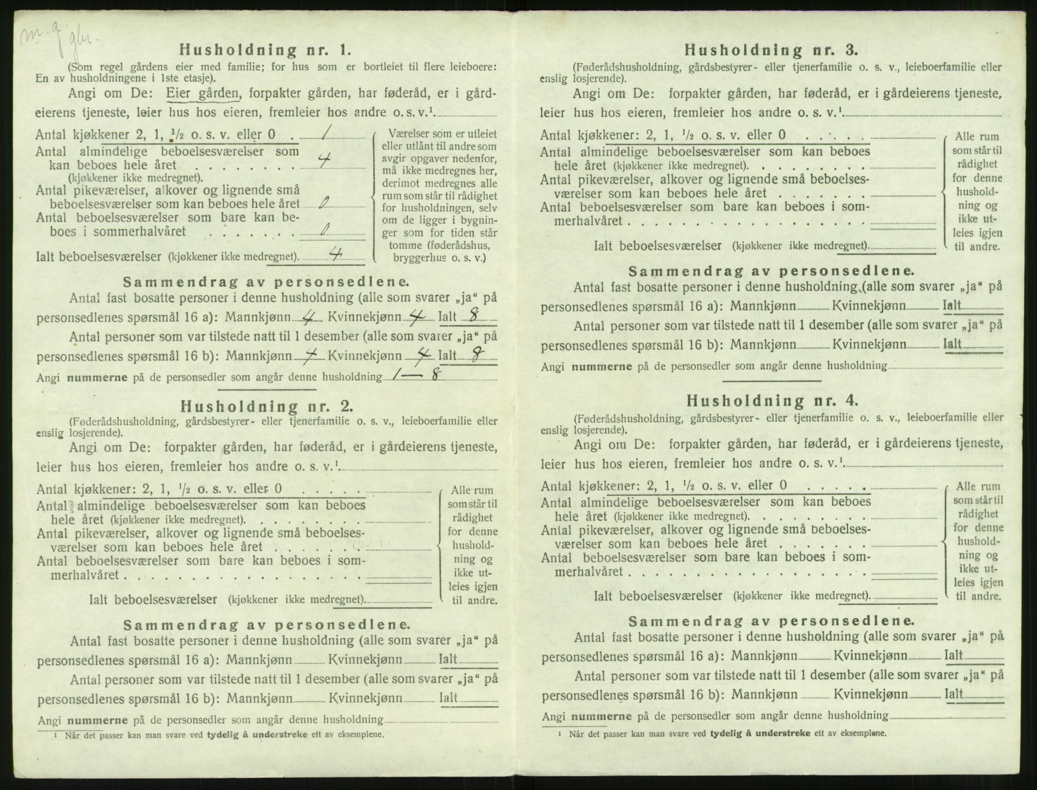 SAT, 1920 census for Ulstein, 1920, p. 357