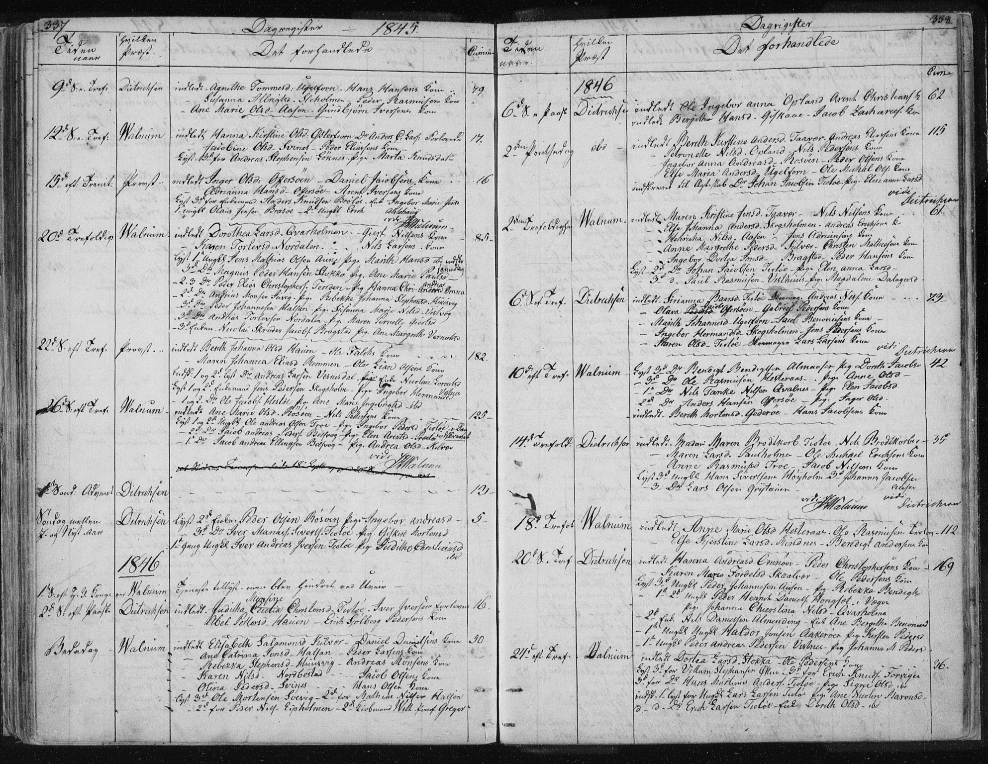 Ministerialprotokoller, klokkerbøker og fødselsregistre - Nordland, AV/SAT-A-1459/817/L0266: Parish register (copy) no. 817C01, 1841-1869, p. 337-338