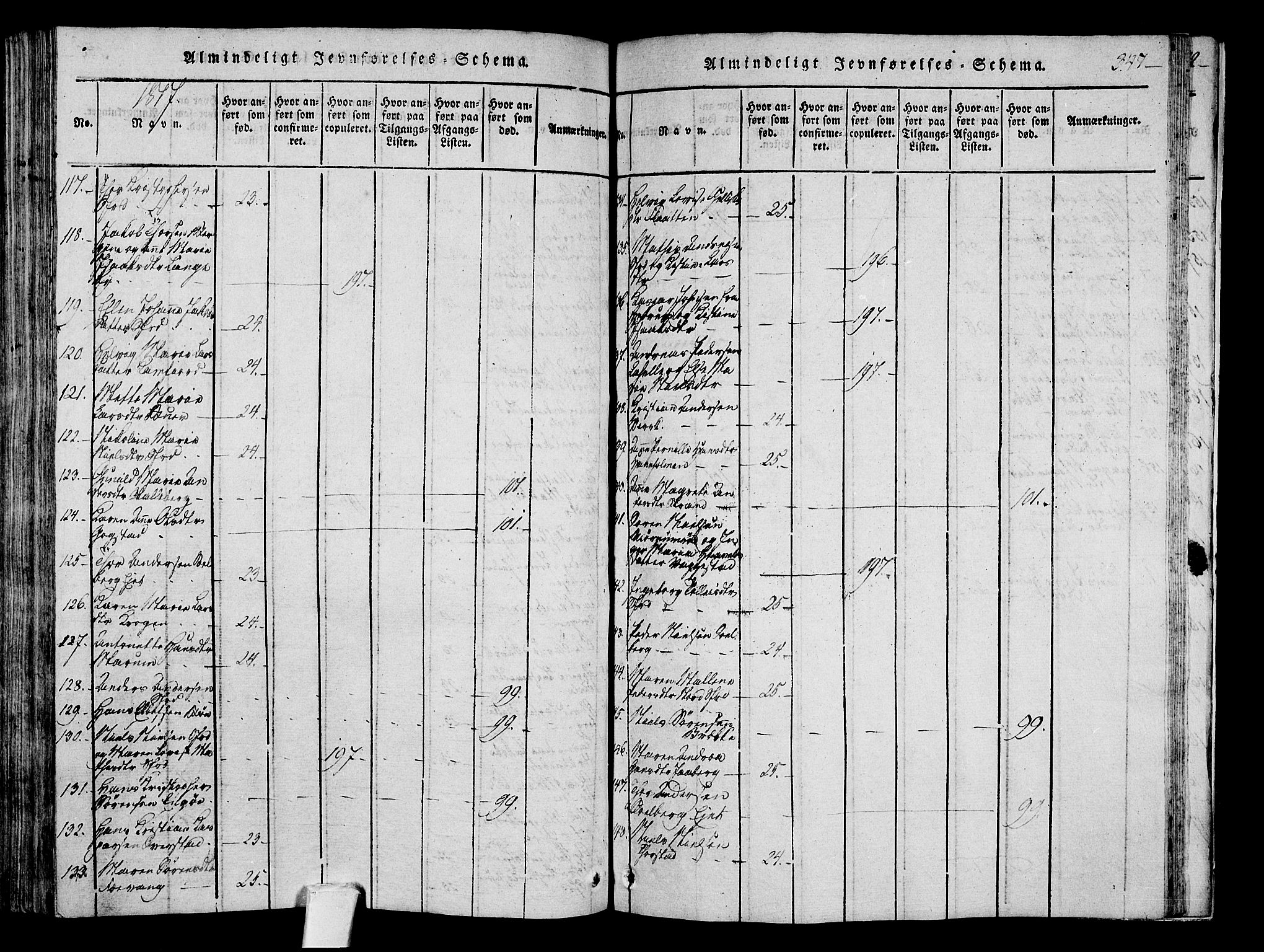Sandar kirkebøker, SAKO/A-243/F/Fa/L0004: Parish register (official) no. 4, 1814-1832, p. 347