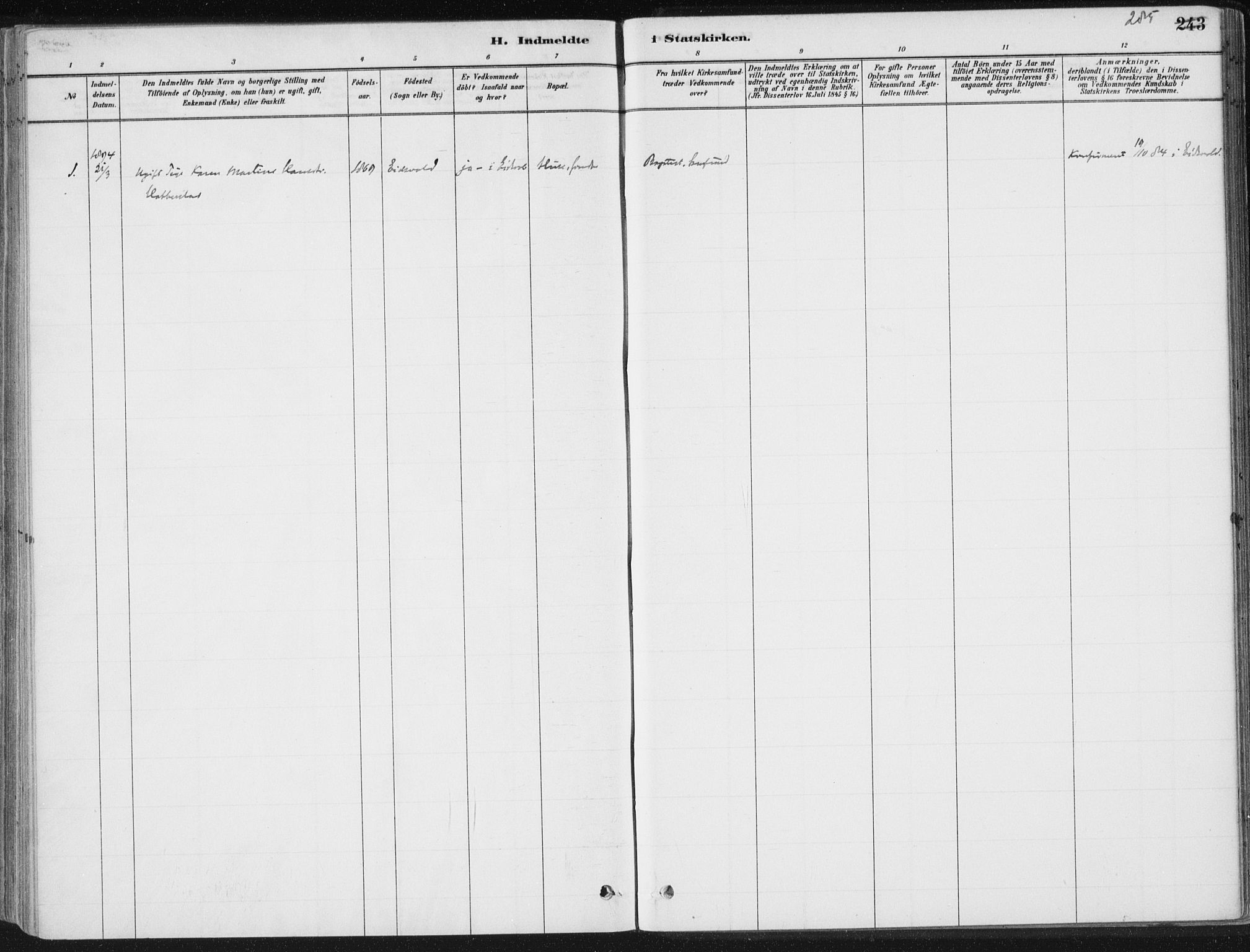 Romedal prestekontor, SAH/PREST-004/K/L0010: Parish register (official) no. 10, 1880-1895, p. 285