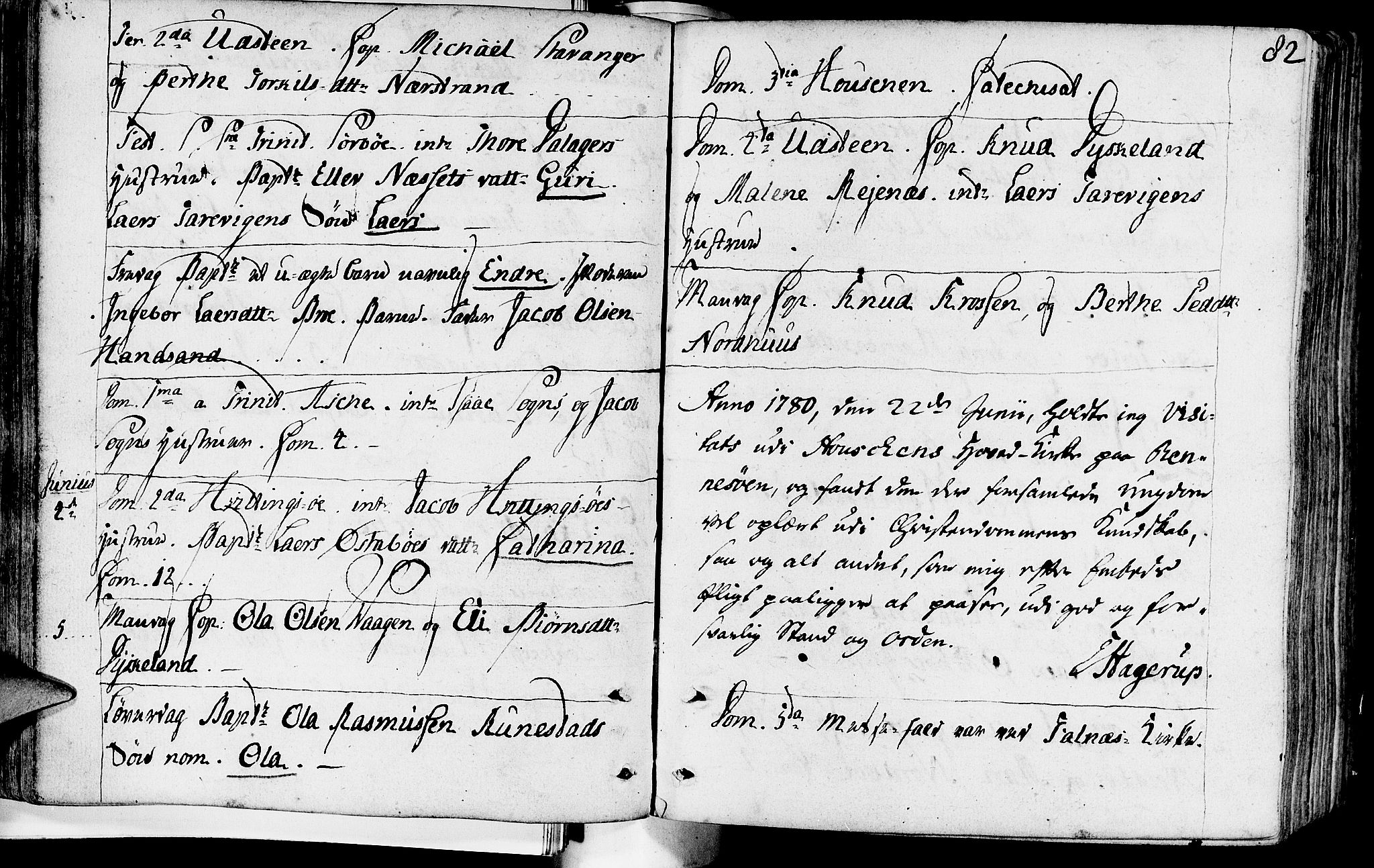 Rennesøy sokneprestkontor, SAST/A -101827/H/Ha/Haa/L0003: Parish register (official) no. A 3, 1772-1815, p. 82