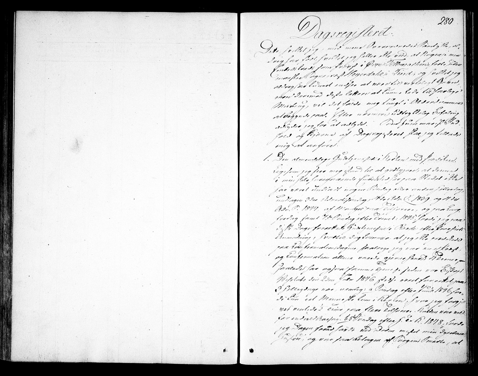 Moss prestekontor Kirkebøker, SAO/A-2003/F/Fa/L0007: Parish register (official) no. I 7, 1845-1851, p. 280