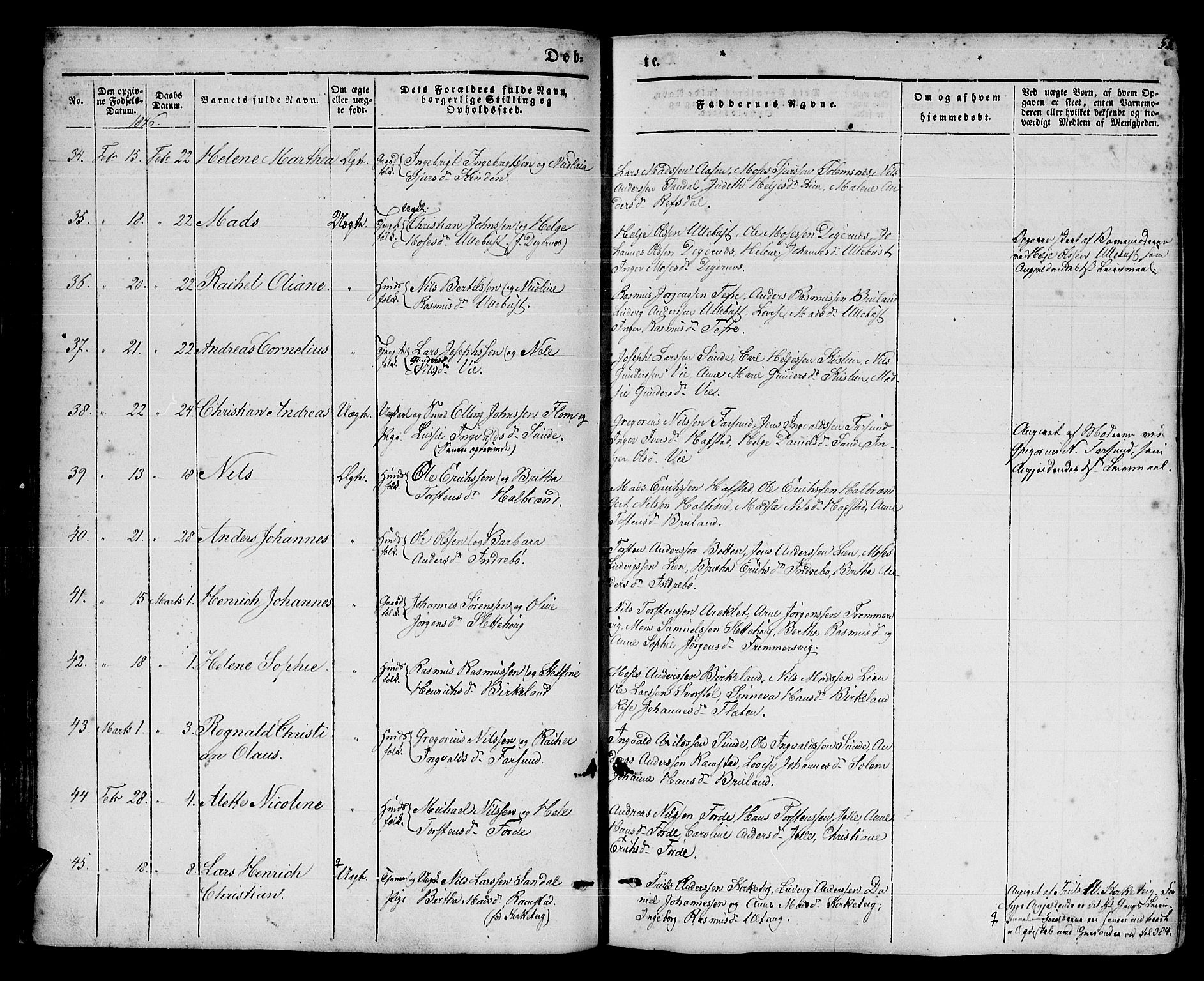 Førde sokneprestembete, SAB/A-79901/H/Haa/Haaa/L0007: Parish register (official) no. A 7, 1843-1860, p. 55
