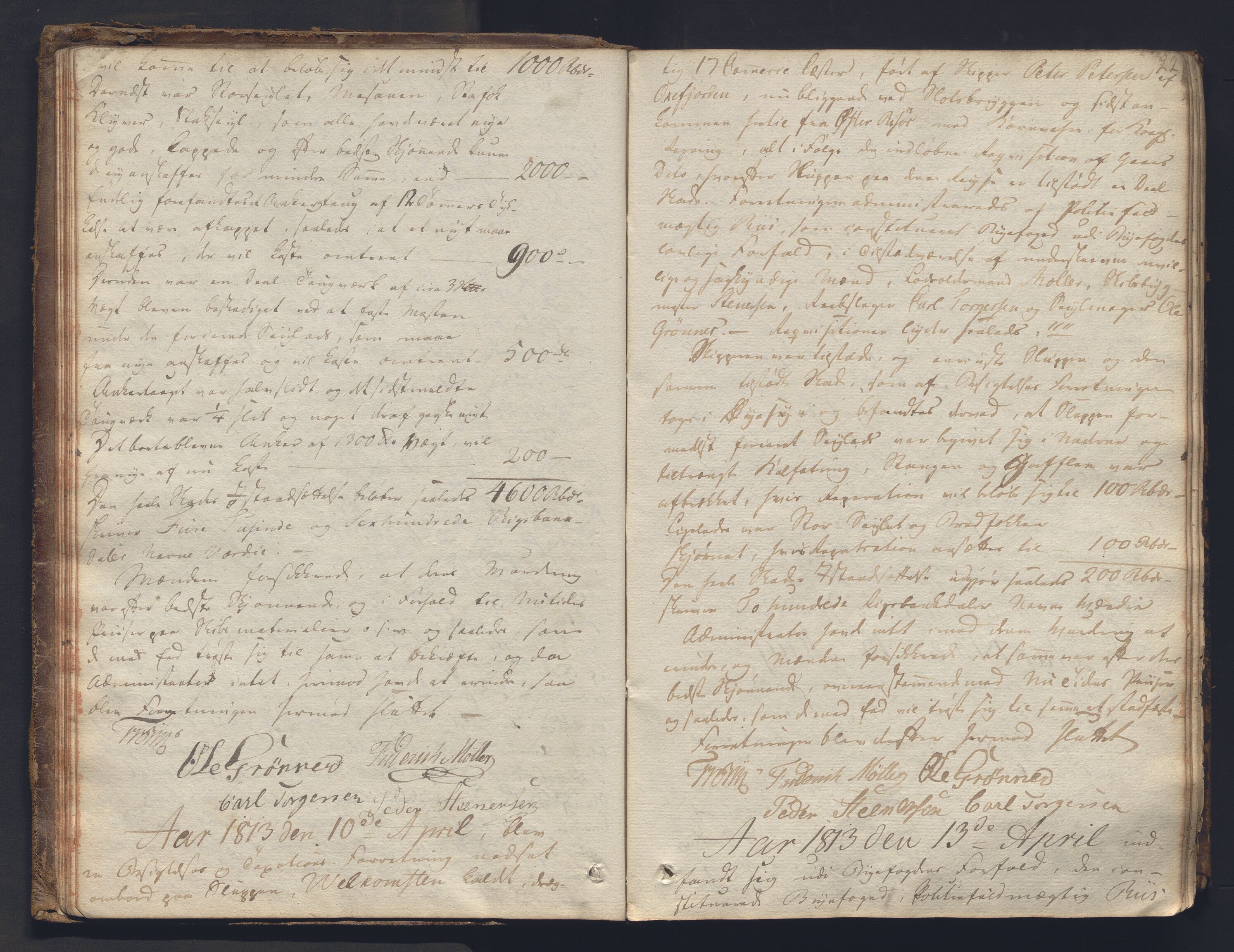 Christiania byfogd, AV/SAO-A-11543/F/Fc/L0024: Ekstrarettsprotokoll, 1812-1845, p. 21b-22a