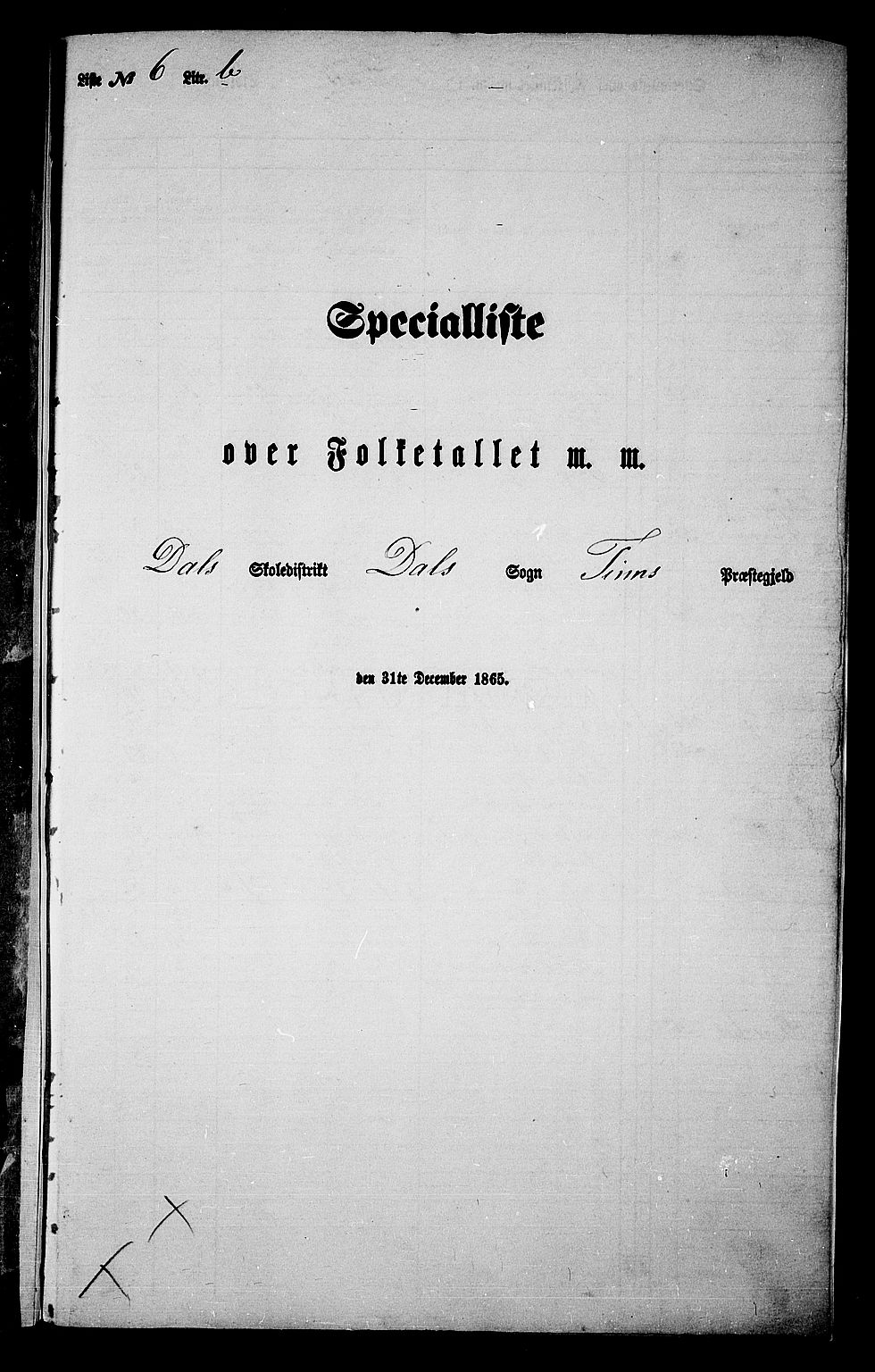 RA, 1865 census for Tinn, 1865, p. 114