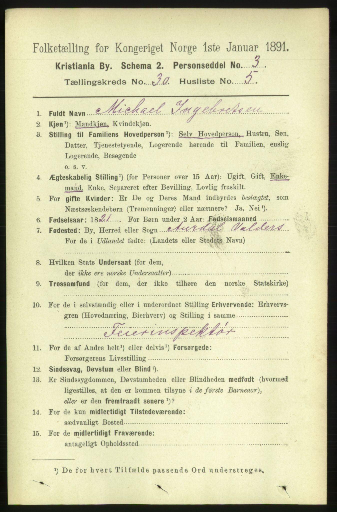 RA, 1891 census for 0301 Kristiania, 1891, p. 15642