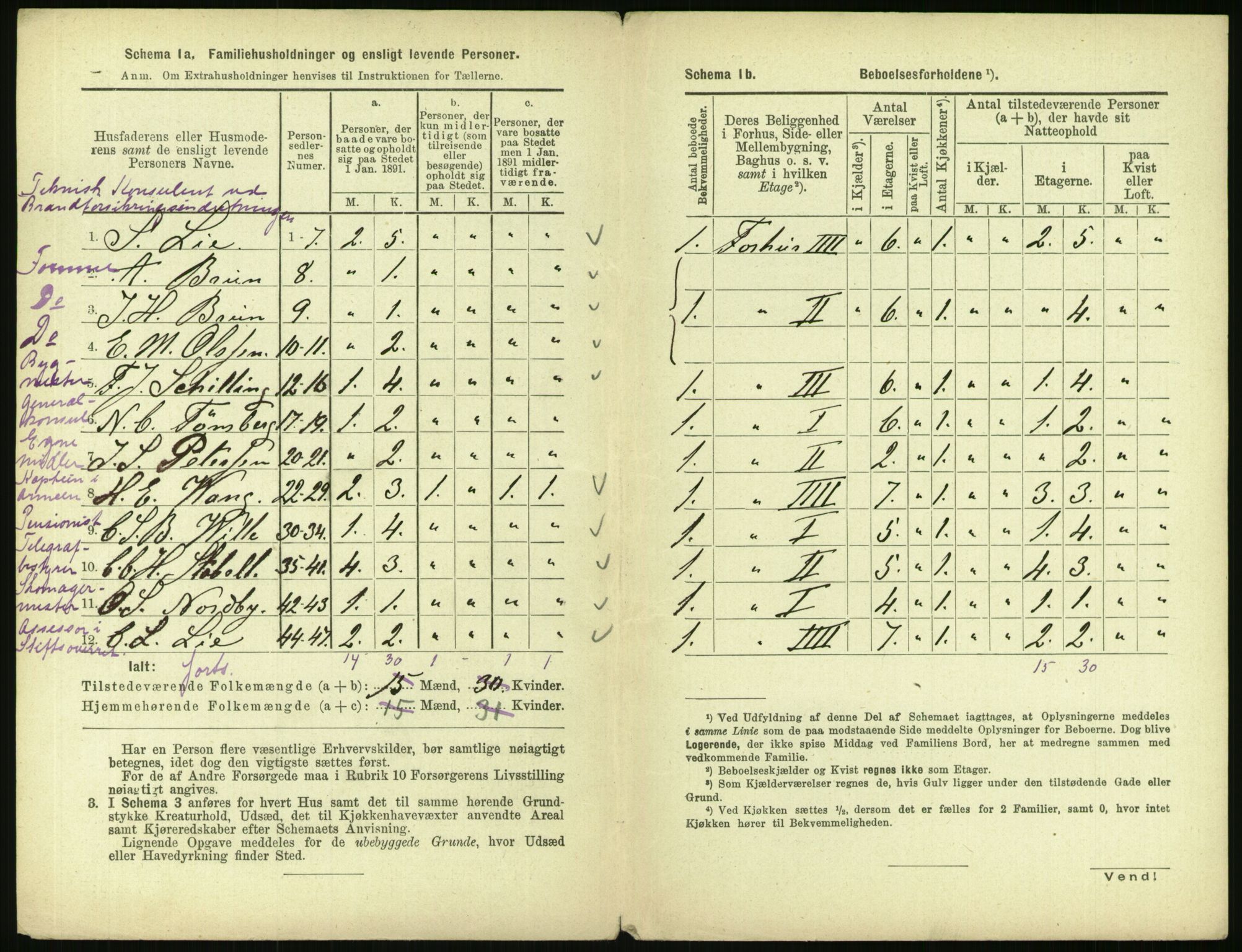 RA, 1891 census for 0301 Kristiania, 1891, p. 41489