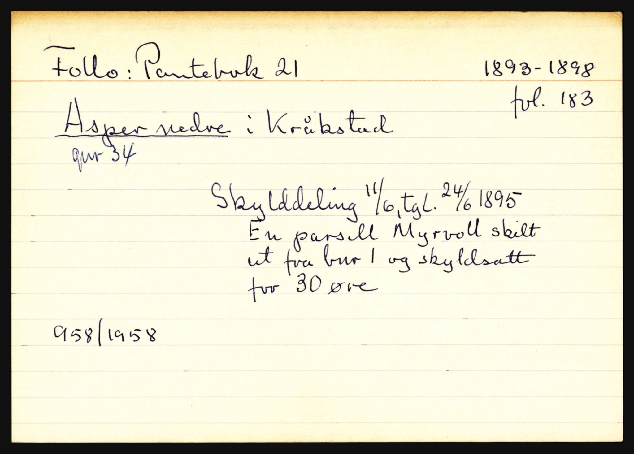 Statsarkivet i Oslo, AV/SAO-A-10621/Z/Zb/L0012: Kråkstad m/ Ski (Alvum - Østvet), Nannestad (Asakskogen - Ås), Nes (Auli - Haugsskov), p. 13