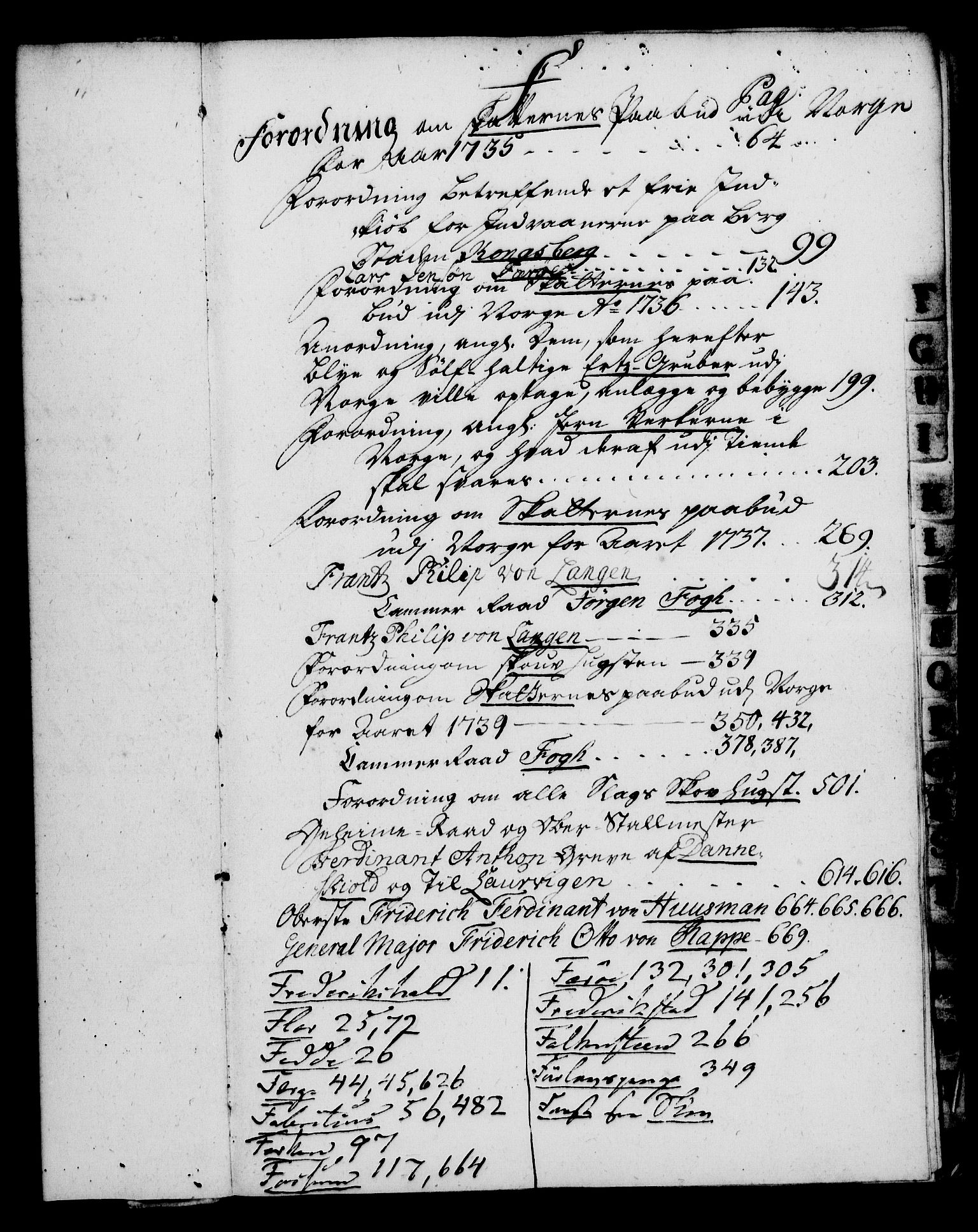 Rentekammeret, Kammerkanselliet, RA/EA-3111/G/Gg/Gga/L0004: Norsk ekspedisjonsprotokoll med register (merket RK 53.4), 1734-1741