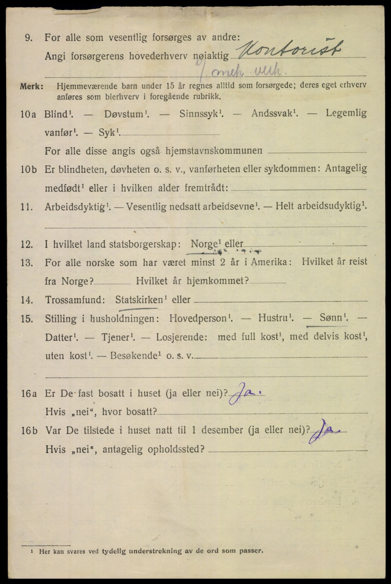 SAK, 1920 census for Arendal, 1920, p. 27507