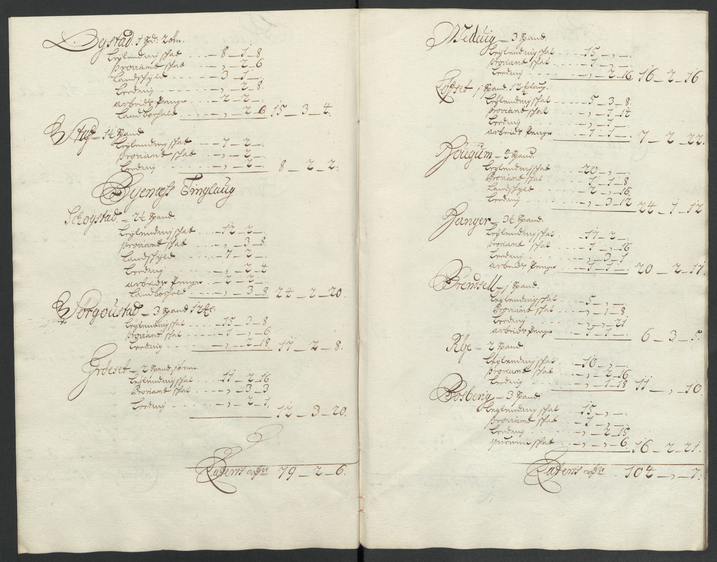 Rentekammeret inntil 1814, Reviderte regnskaper, Fogderegnskap, AV/RA-EA-4092/R61/L4106: Fogderegnskap Strinda og Selbu, 1696-1697, p. 115