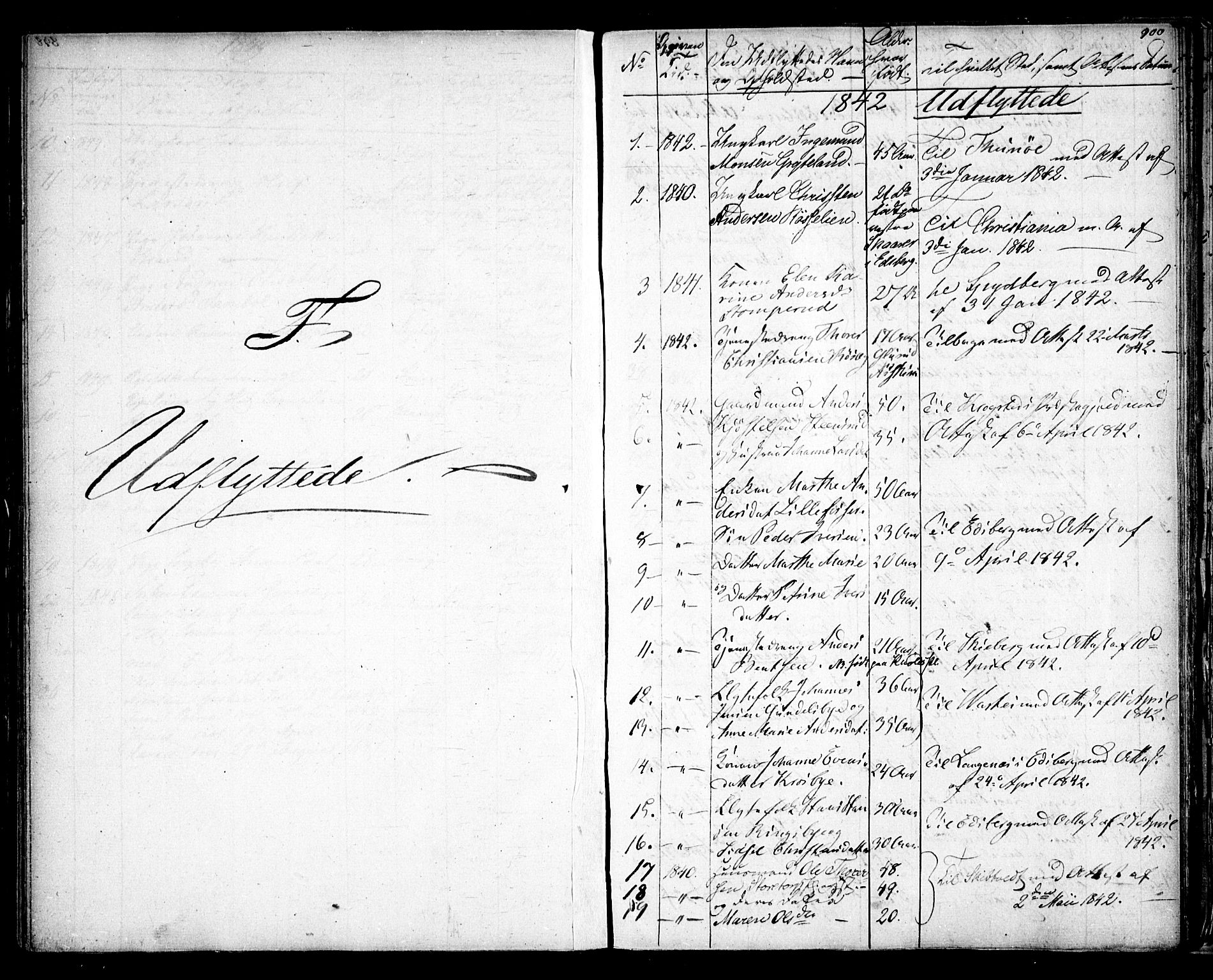 Rakkestad prestekontor Kirkebøker, AV/SAO-A-2008/F/Fa/L0008: Parish register (official) no. I 8, 1842-1849, p. 899-900