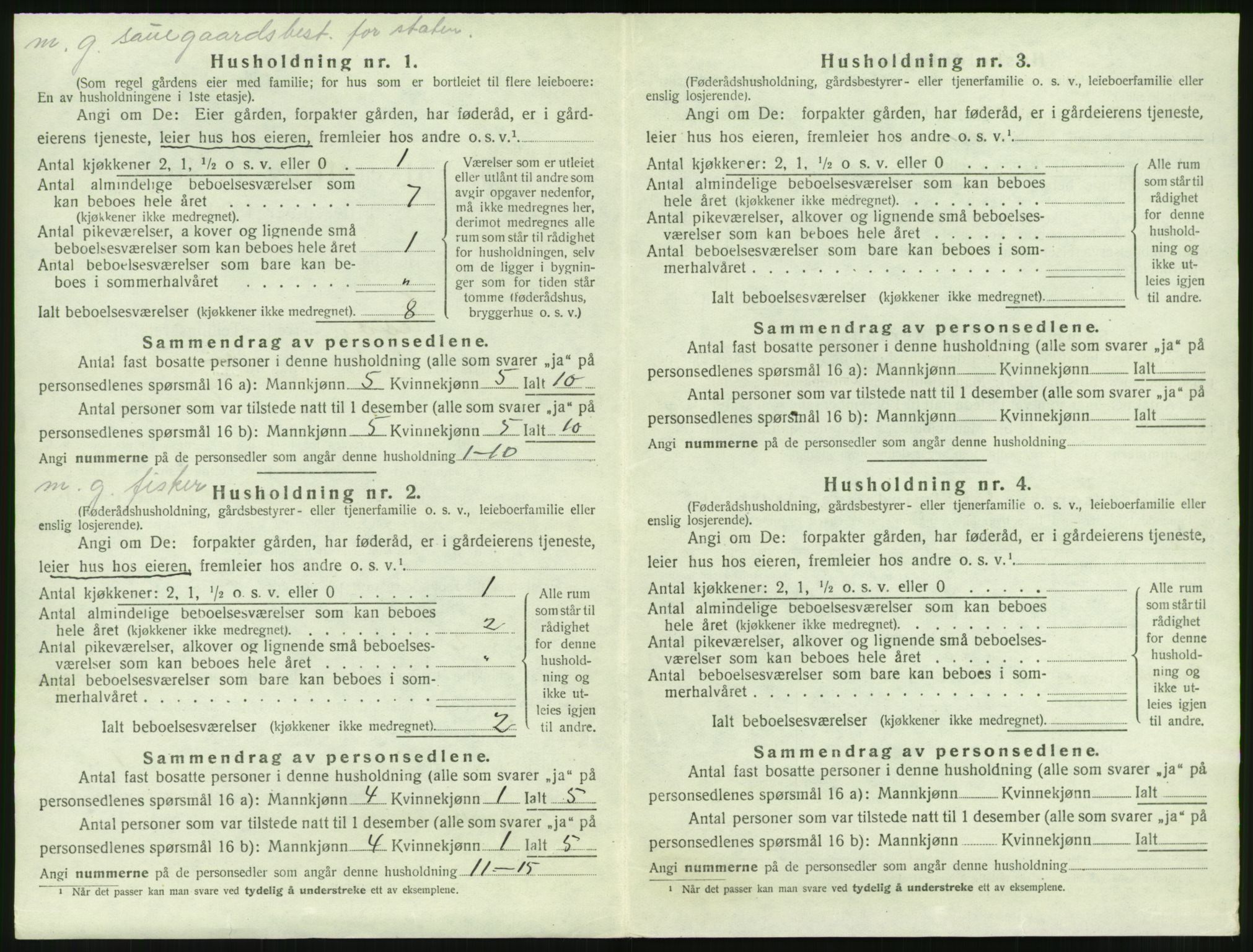 SAT, 1920 census for Edøy, 1920, p. 233