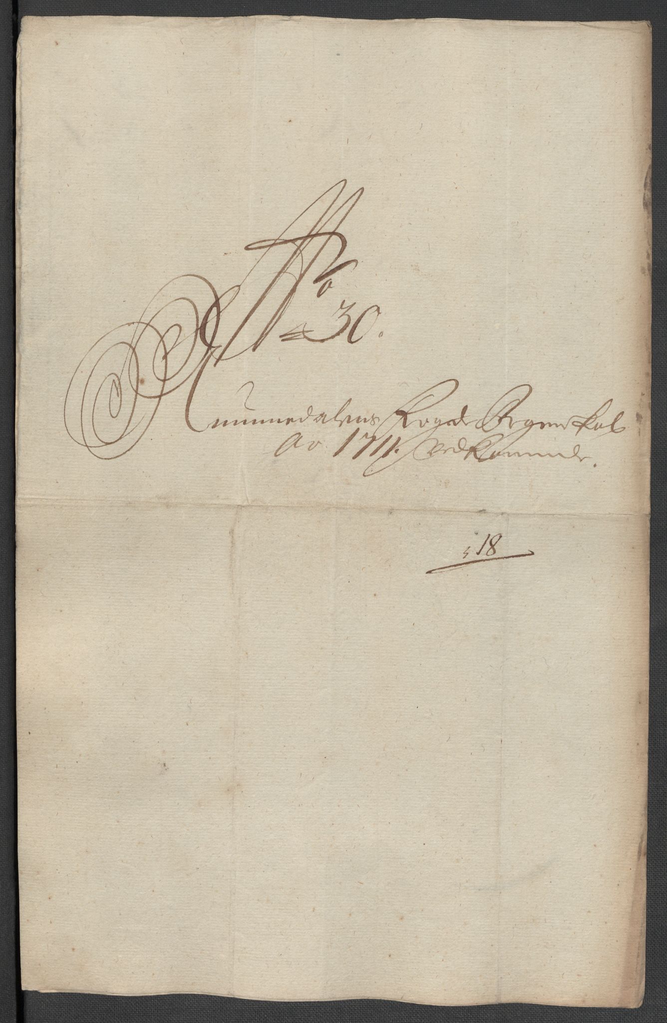 Rentekammeret inntil 1814, Reviderte regnskaper, Fogderegnskap, RA/EA-4092/R64/L4432: Fogderegnskap Namdal, 1711, p. 398