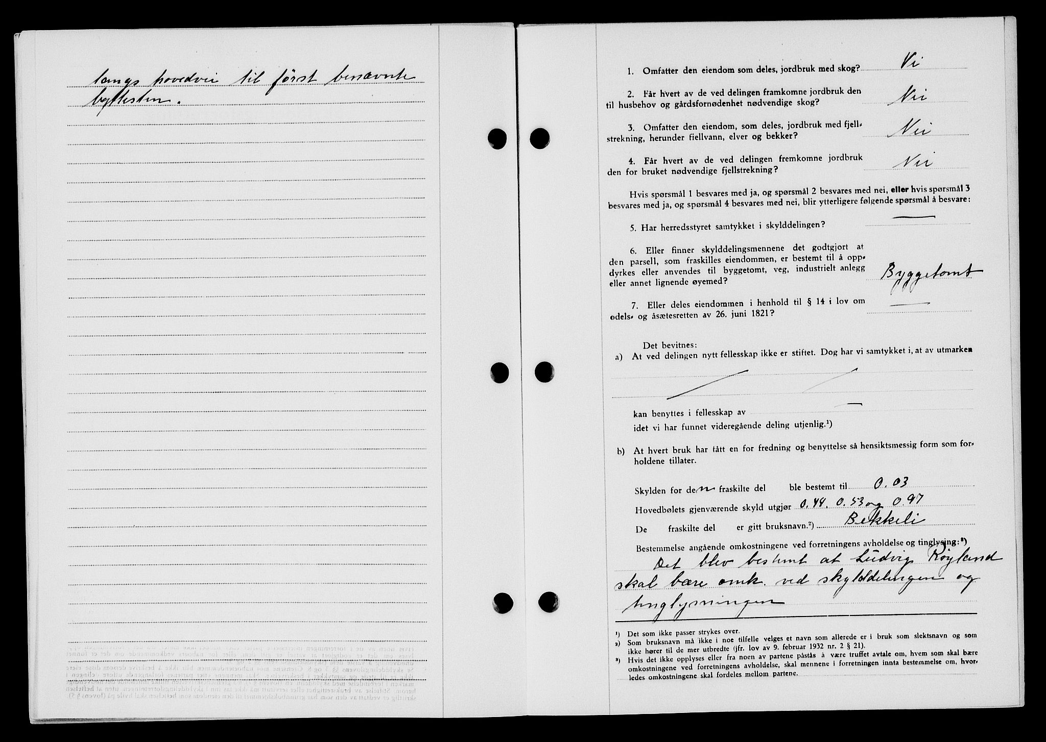 Flekkefjord sorenskriveri, SAK/1221-0001/G/Gb/Gba/L0063: Mortgage book no. A-11, 1947-1948, Diary no: : 1163/1947