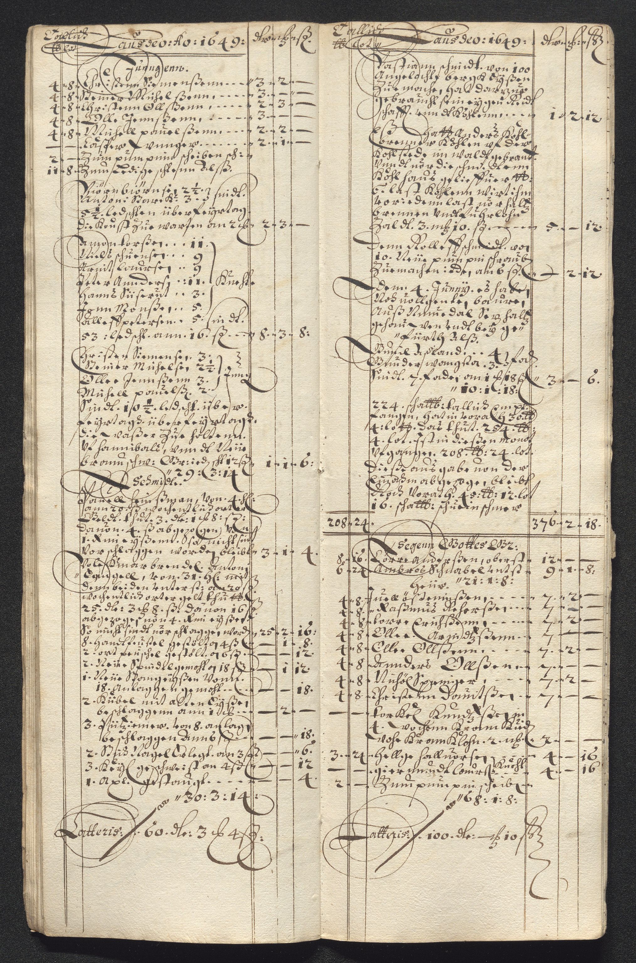 Kongsberg Sølvverk 1623-1816, AV/SAKO-EA-3135/001/D/Dc/Dcd/L0023: Utgiftsregnskap for gruver m.m., 1649, p. 246