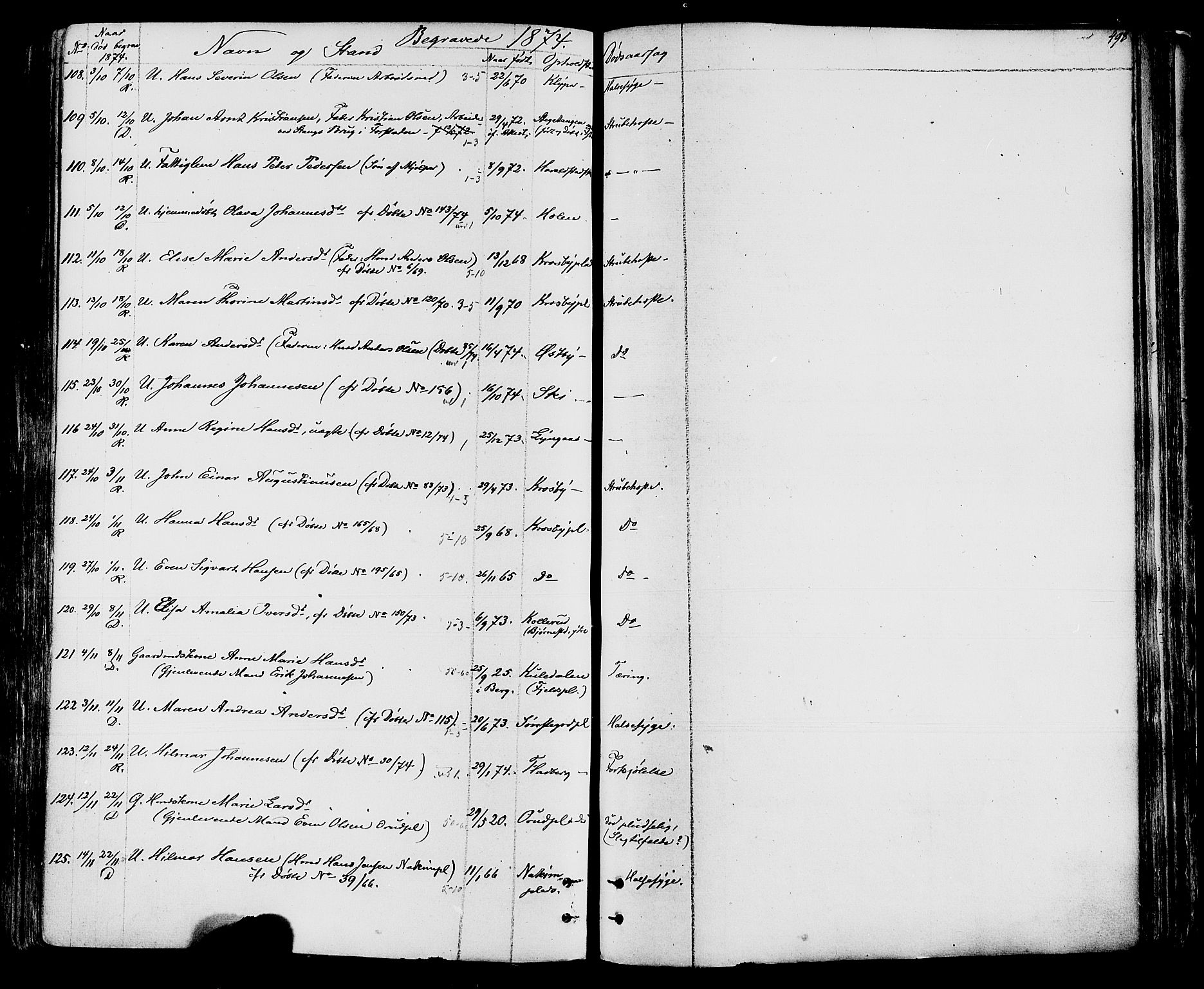 Rakkestad prestekontor Kirkebøker, SAO/A-2008/F/Fa/L0011: Parish register (official) no. I 11, 1862-1877, p. 498