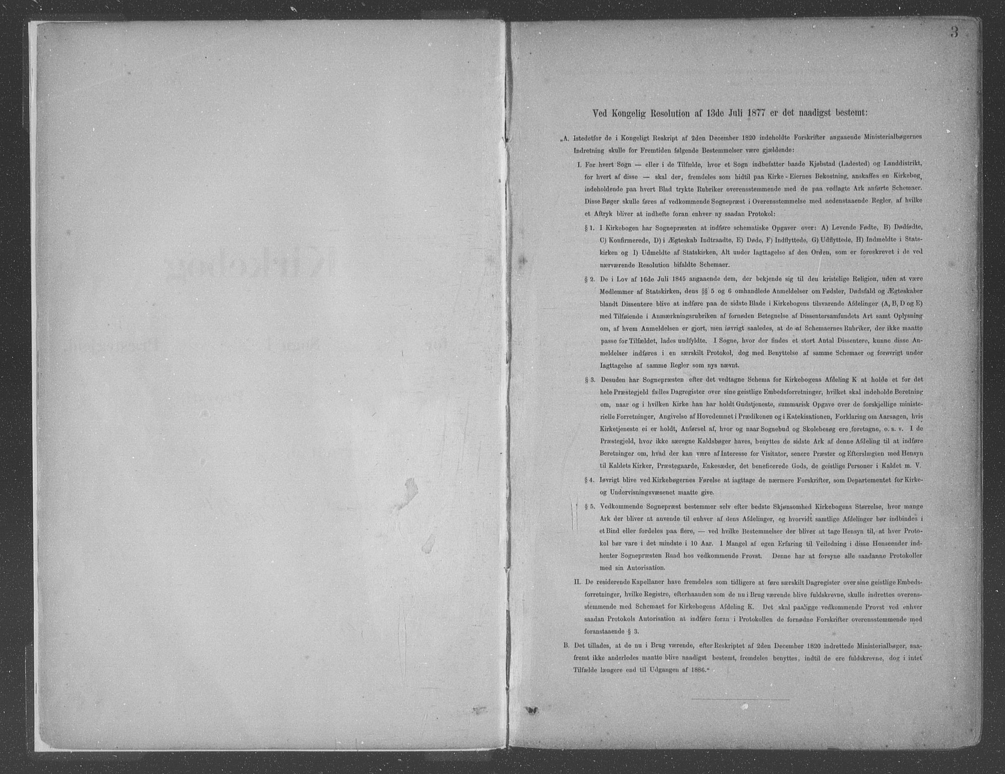 Askvoll sokneprestembete, SAB/A-79501/H/Haa/Haac/L0001: Parish register (official) no. C  1, 1879-1922, p. 3
