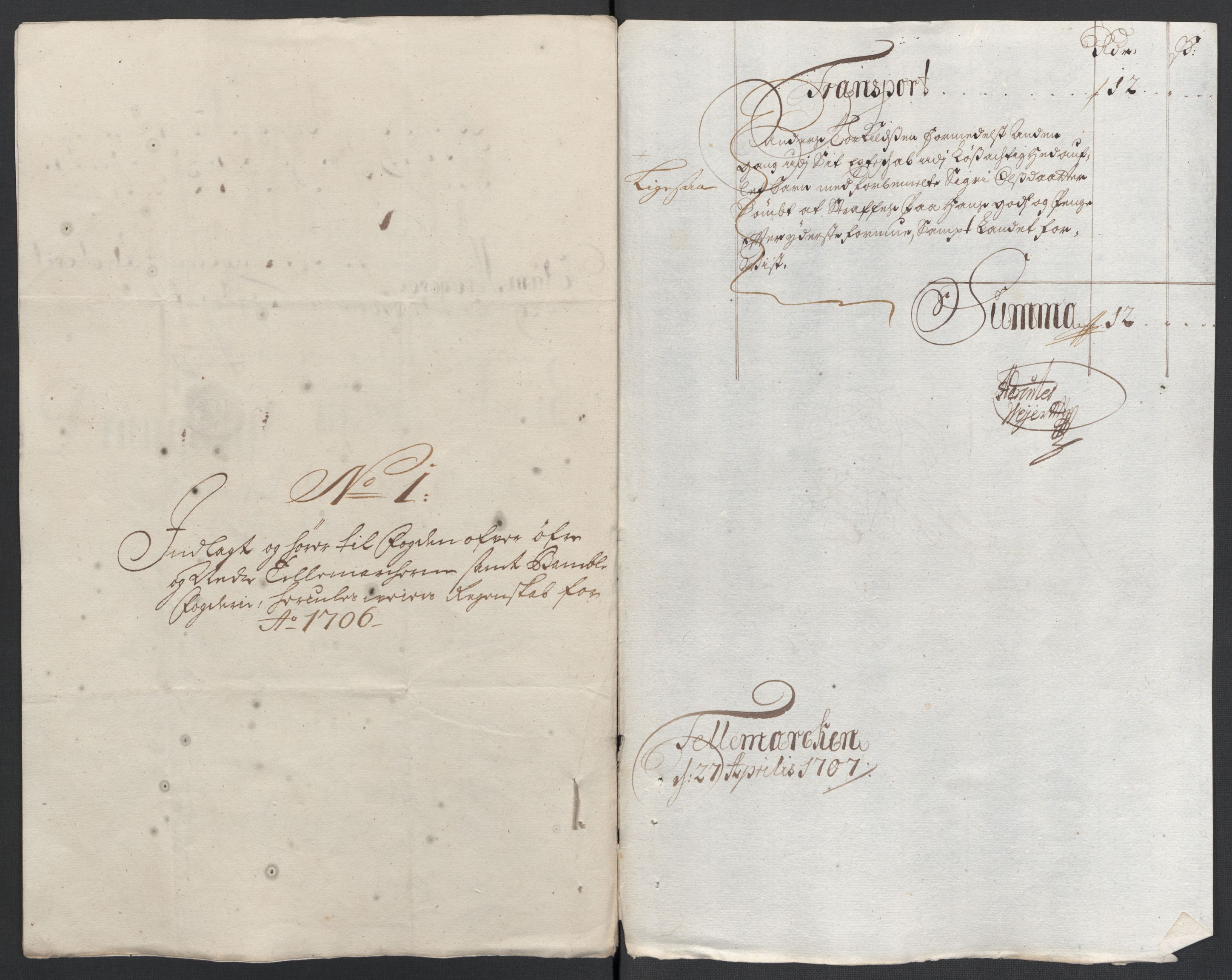 Rentekammeret inntil 1814, Reviderte regnskaper, Fogderegnskap, AV/RA-EA-4092/R36/L2116: Fogderegnskap Øvre og Nedre Telemark og Bamble, 1706-1707, p. 80