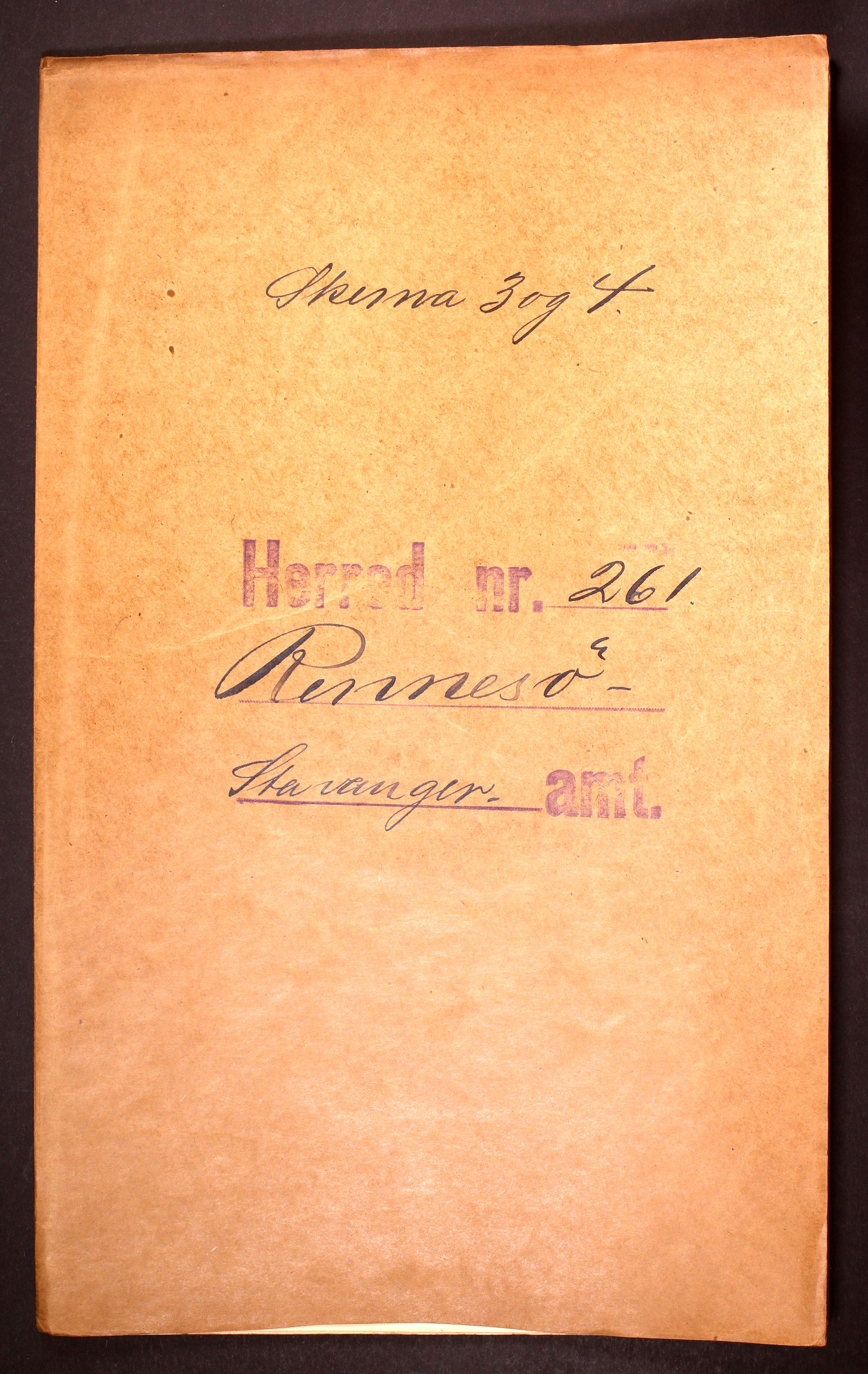 RA, 1910 census for Rennesøy, 1910, p. 1